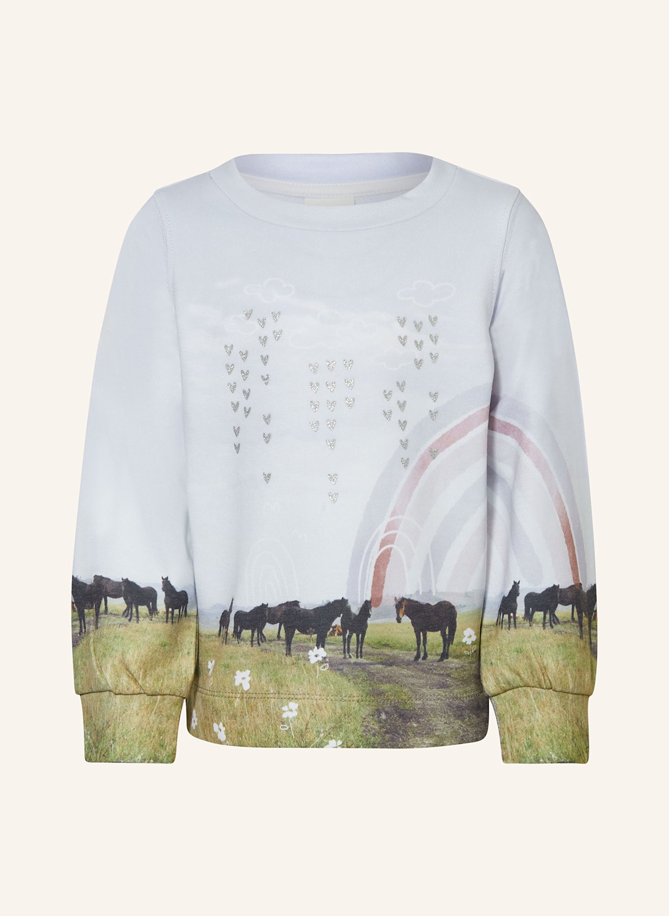 s.Oliver RED sweatshirt: HVID / LYSELILLA / LYSEGRØN