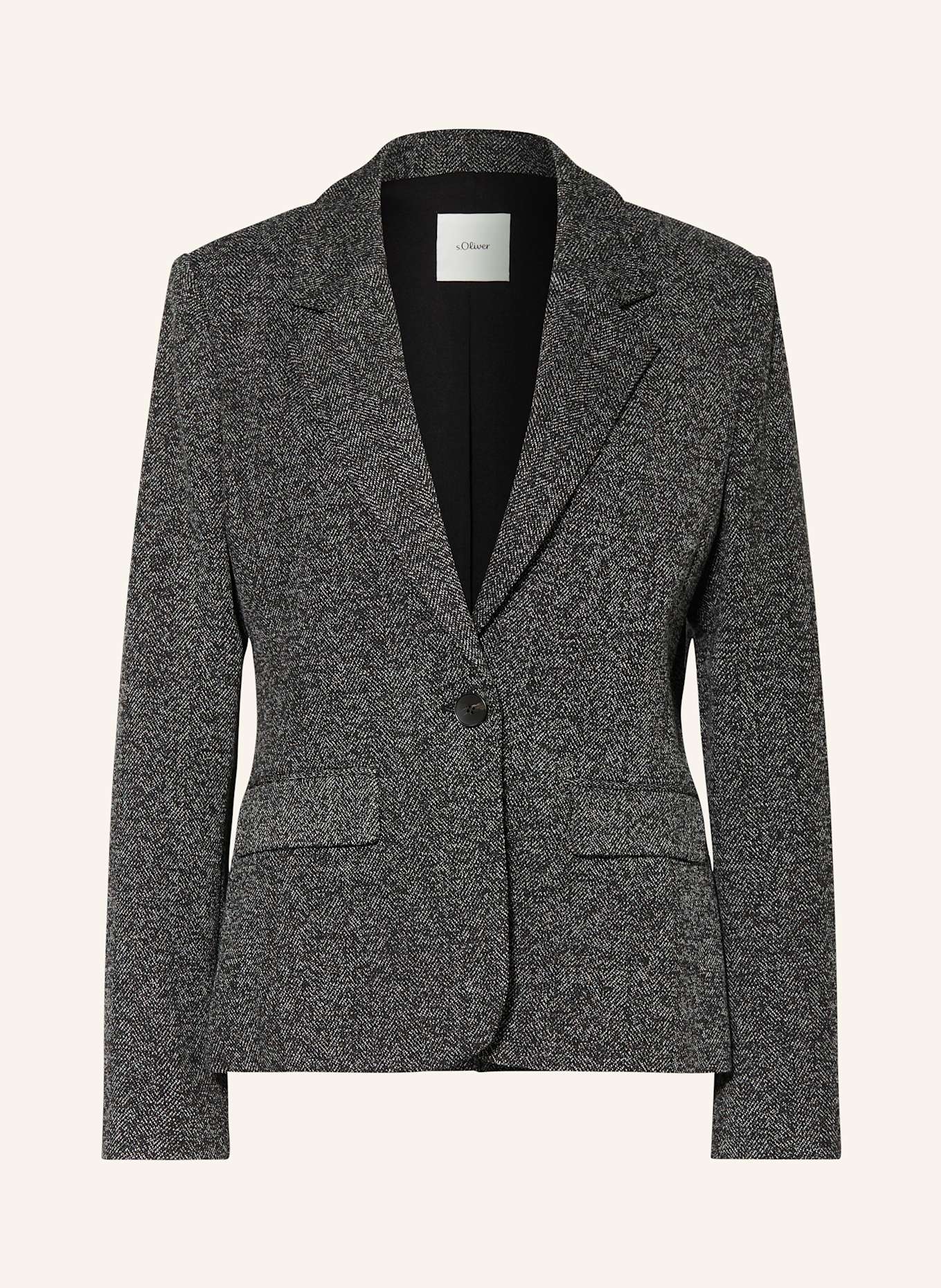 White blazer black lapel deals
