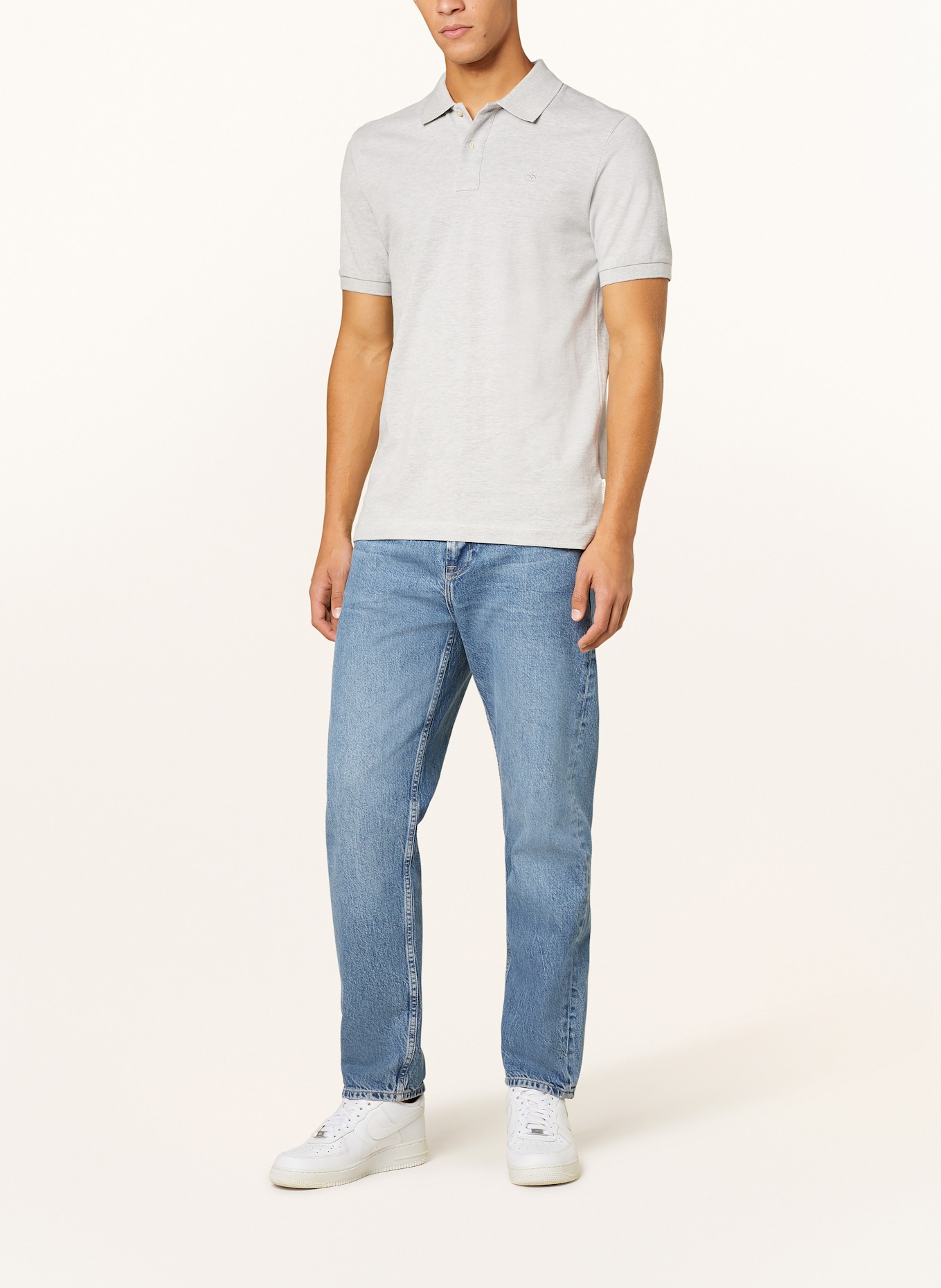 SCOTCH & SODA Koszulka polo z piki: JASNOCZARY