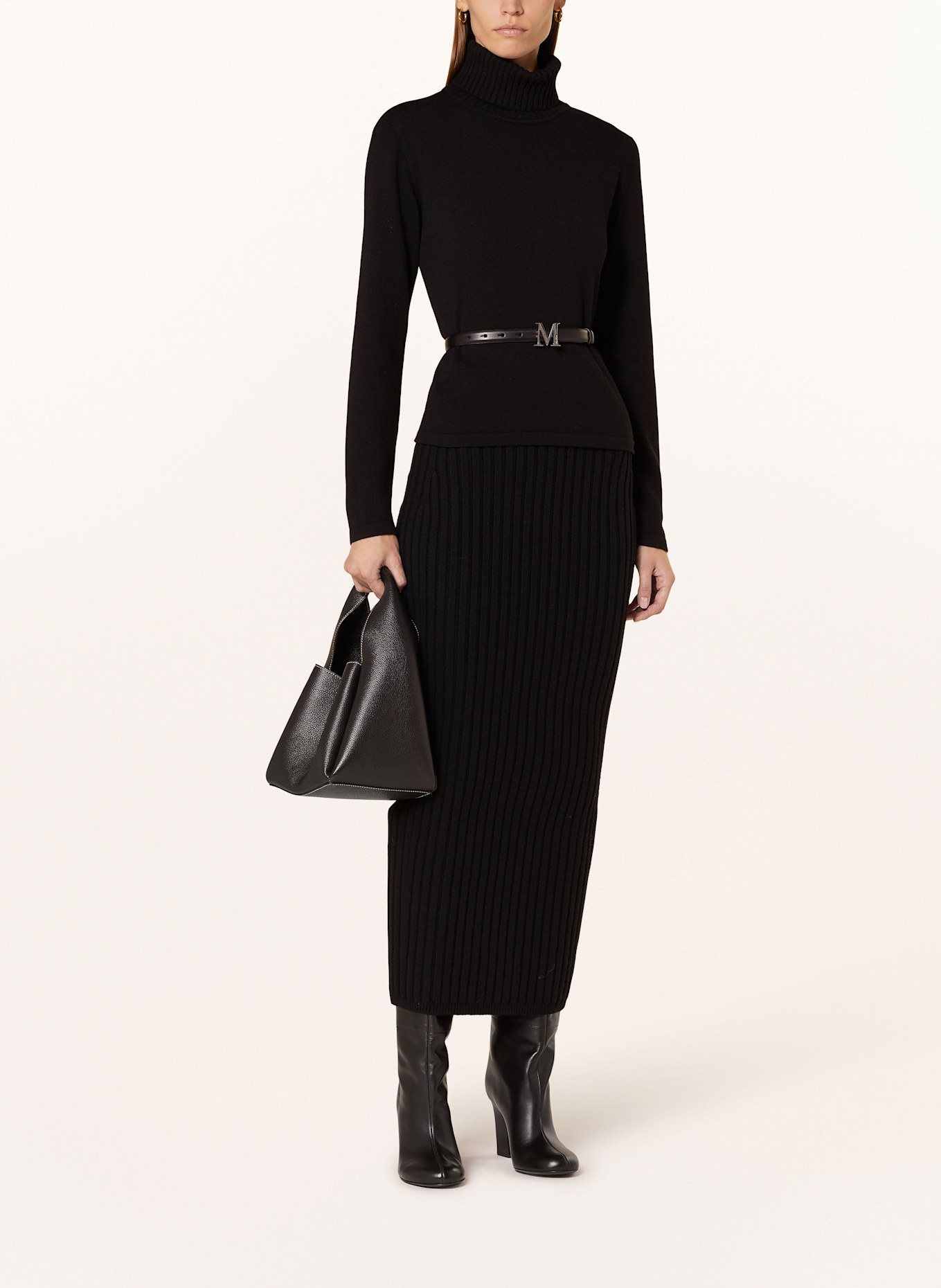Max Mara Strickrock SETA: SCHWARZ (Bild 2)