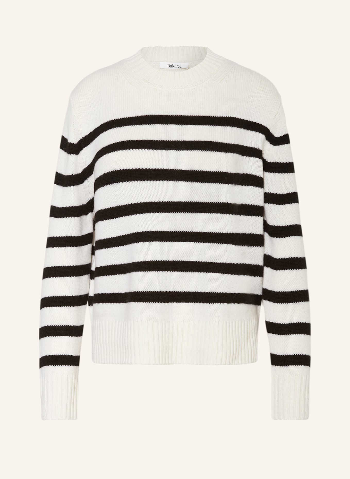 Bakaree sweater SHAPES AROSA: ECRU/ BLACK