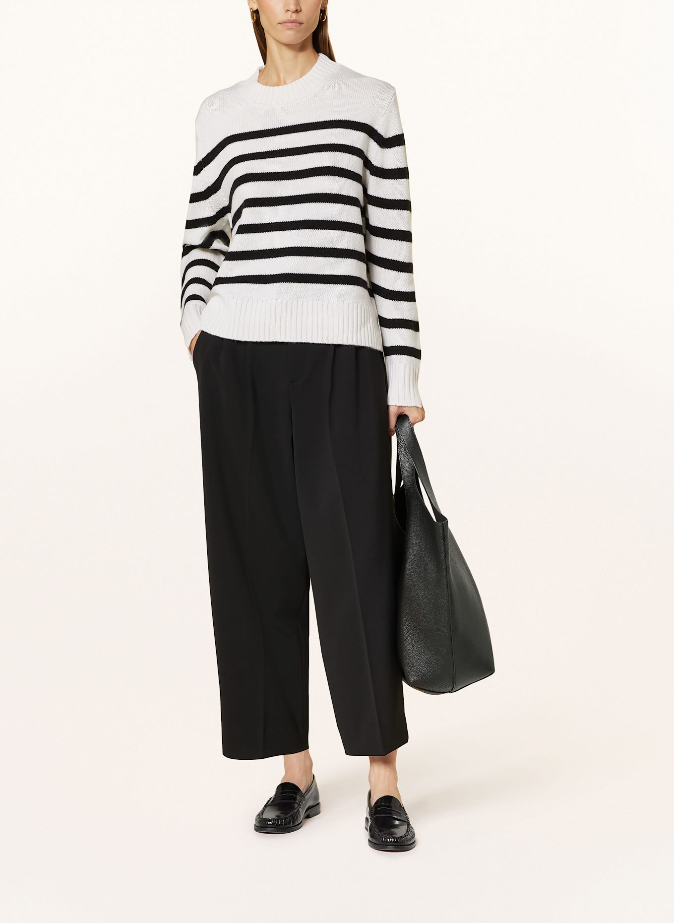 Bakaree sweater SHAPES AROSA: ECRU/ BLACK