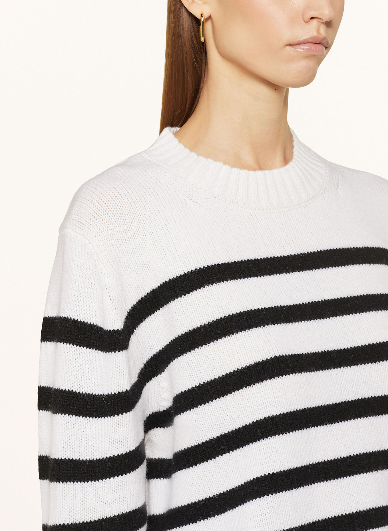 Bakaree sweater SHAPES AROSA: ECRU/ BLACK