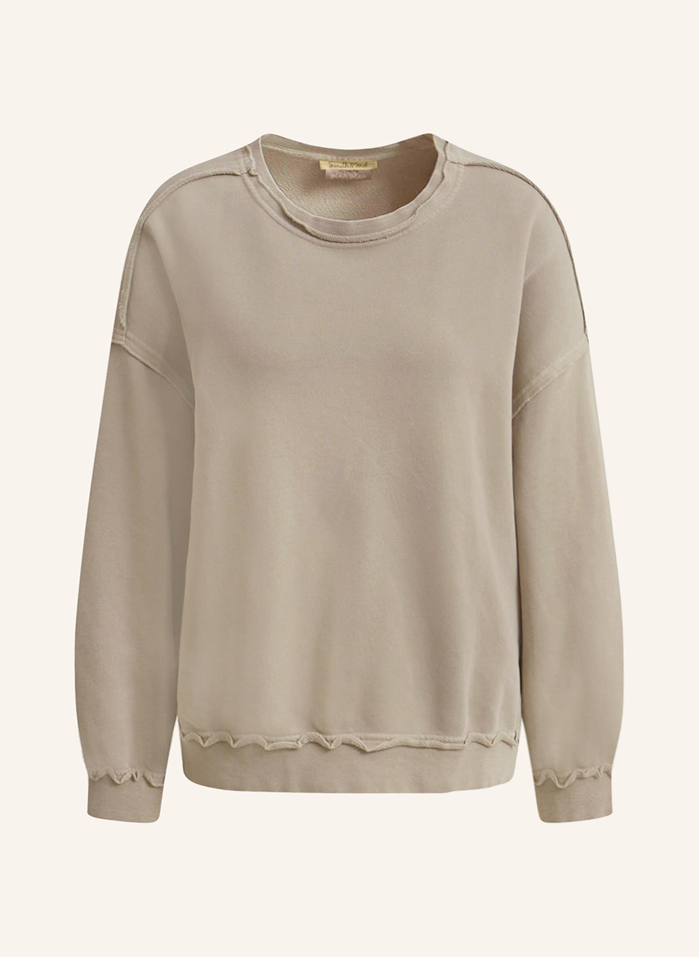 Smith & Soul sweatshirt: TAUPE / WIT / ZWART