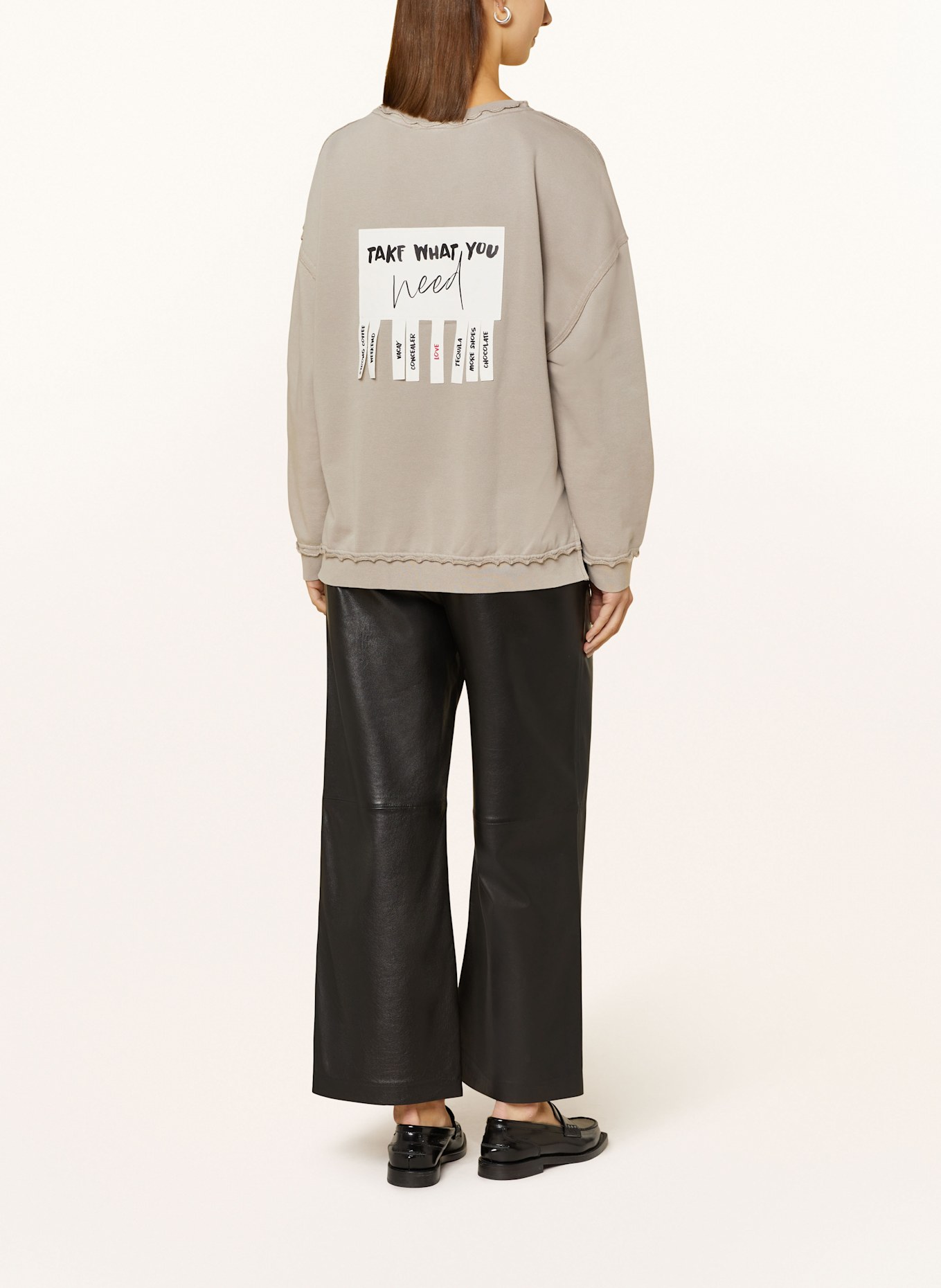 Smith & Soul sweatshirt: TAUPE / WIT / ZWART