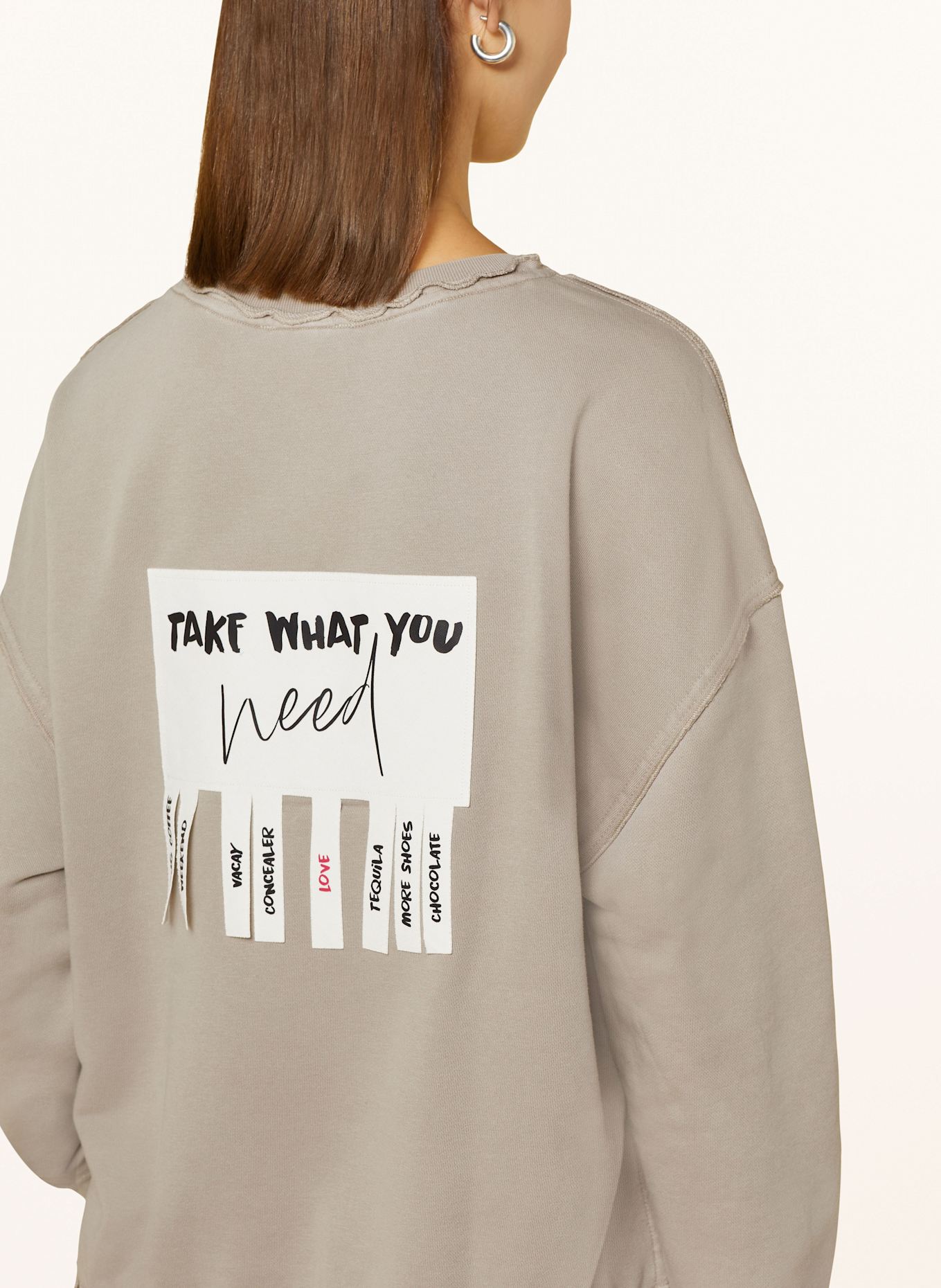 Smith & Soul sweatshirt: TAUPE / WIT / ZWART