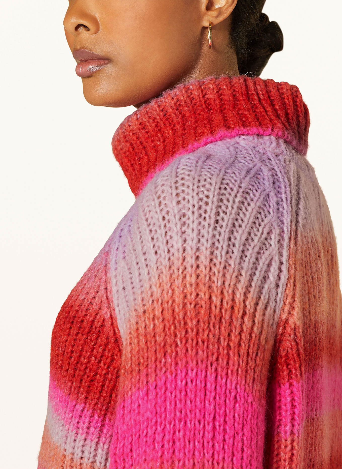 Salmon color sweater on sale