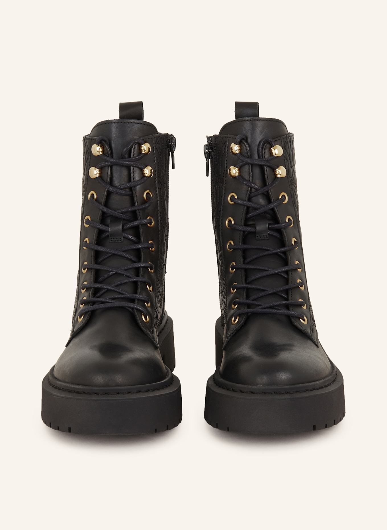 Steve madden leather lace up boots best sale