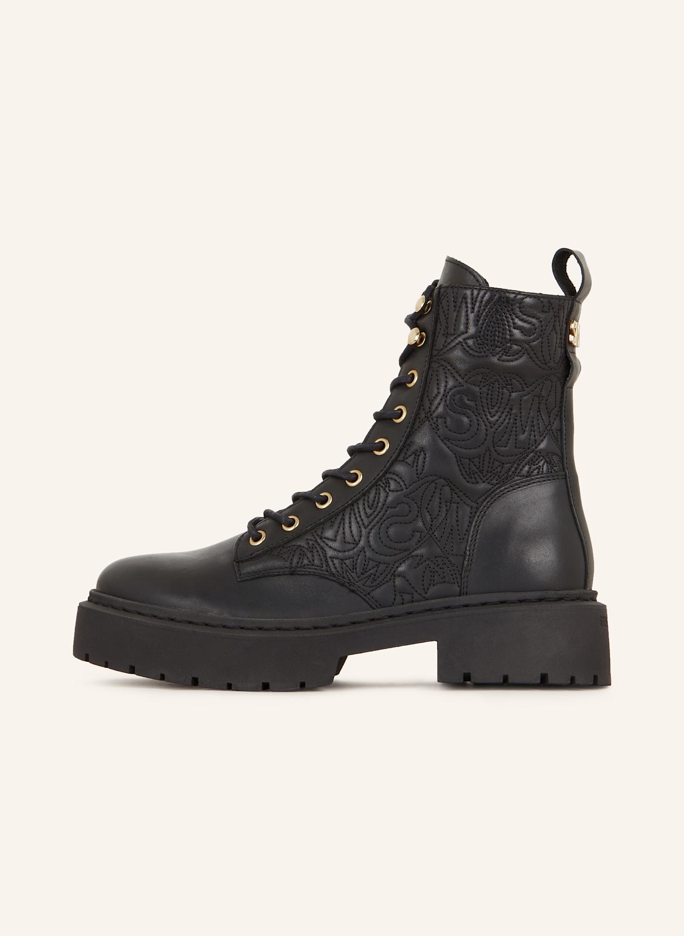 STEVE MADDEN Botki sznurowane GRAZIER: CZARNY