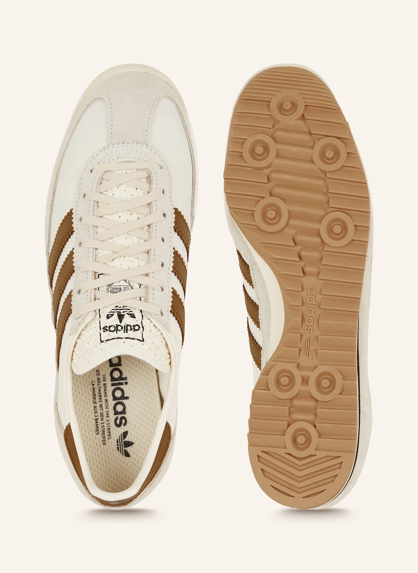 adidas Originals Sneaker SL 72 OG in creme cognac hellgrau