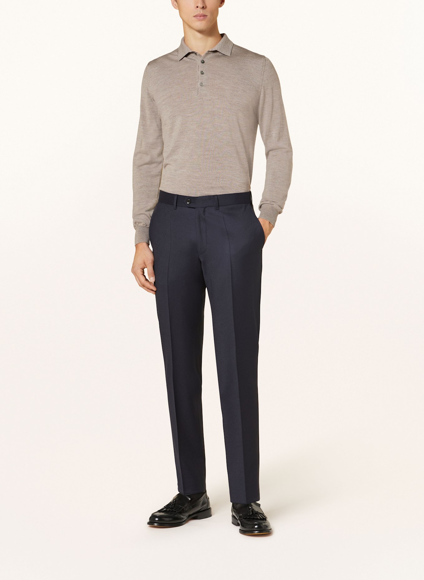 DRESSLER Anzugshose Slim Fit: 048 DUNKELBLAU