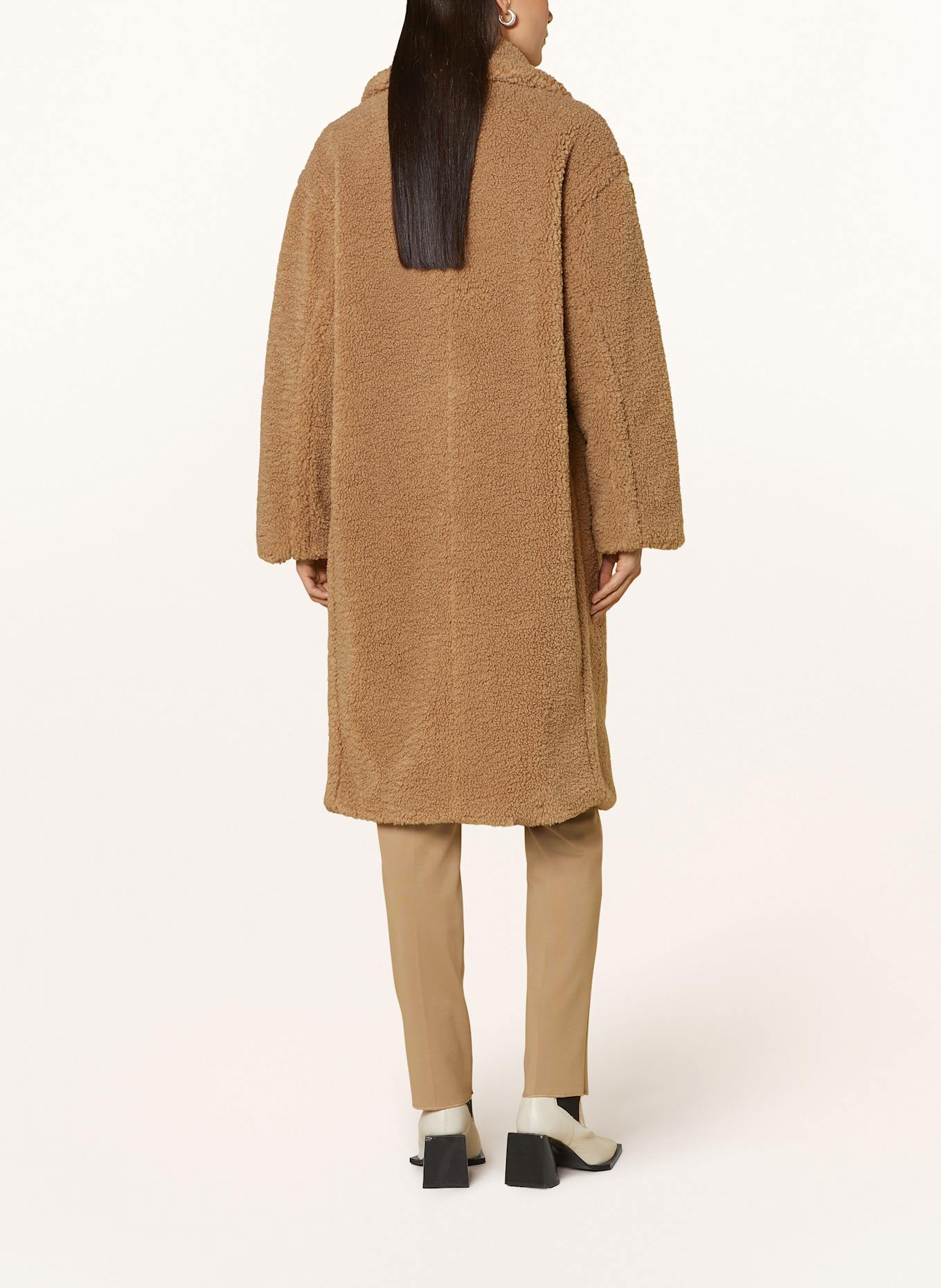 JOOP! Teddyfell-Mantel: BEIGE