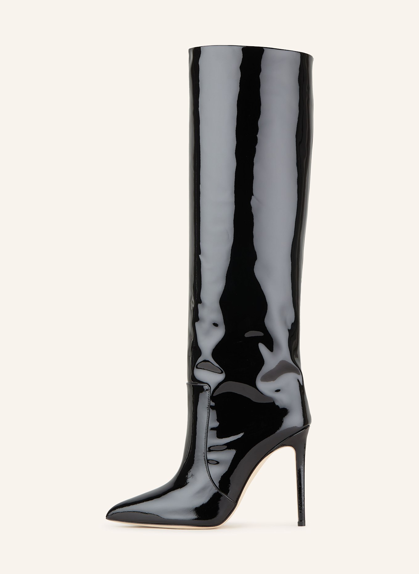 PARIS TEXAS Lackstiefel: SCHWARZ