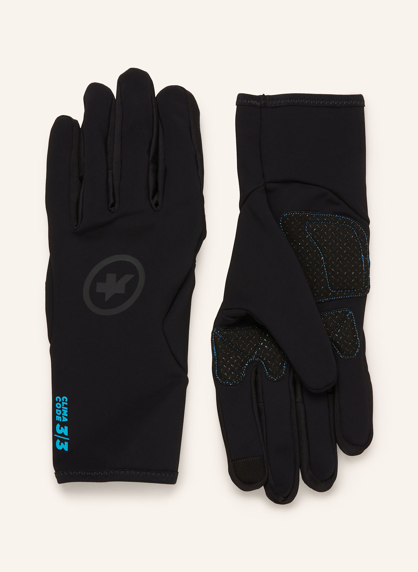 ASSOS Fahrradhandschuhe EVO mit Touchscreen-Funktion, Farbe: SCHWARZ (Bild 1)
