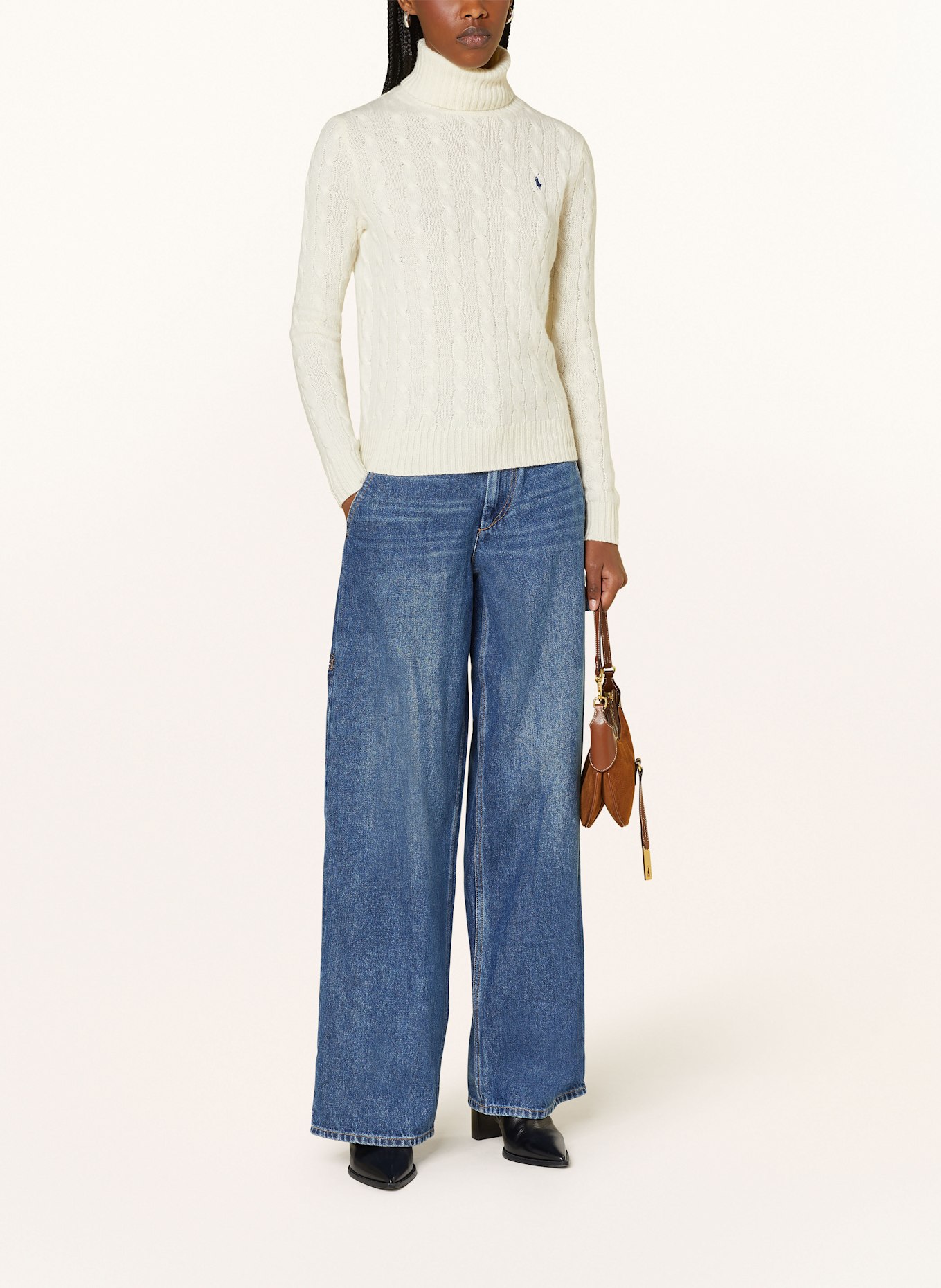POLO RALPH LAUREN Rollkragenpullover: CREME