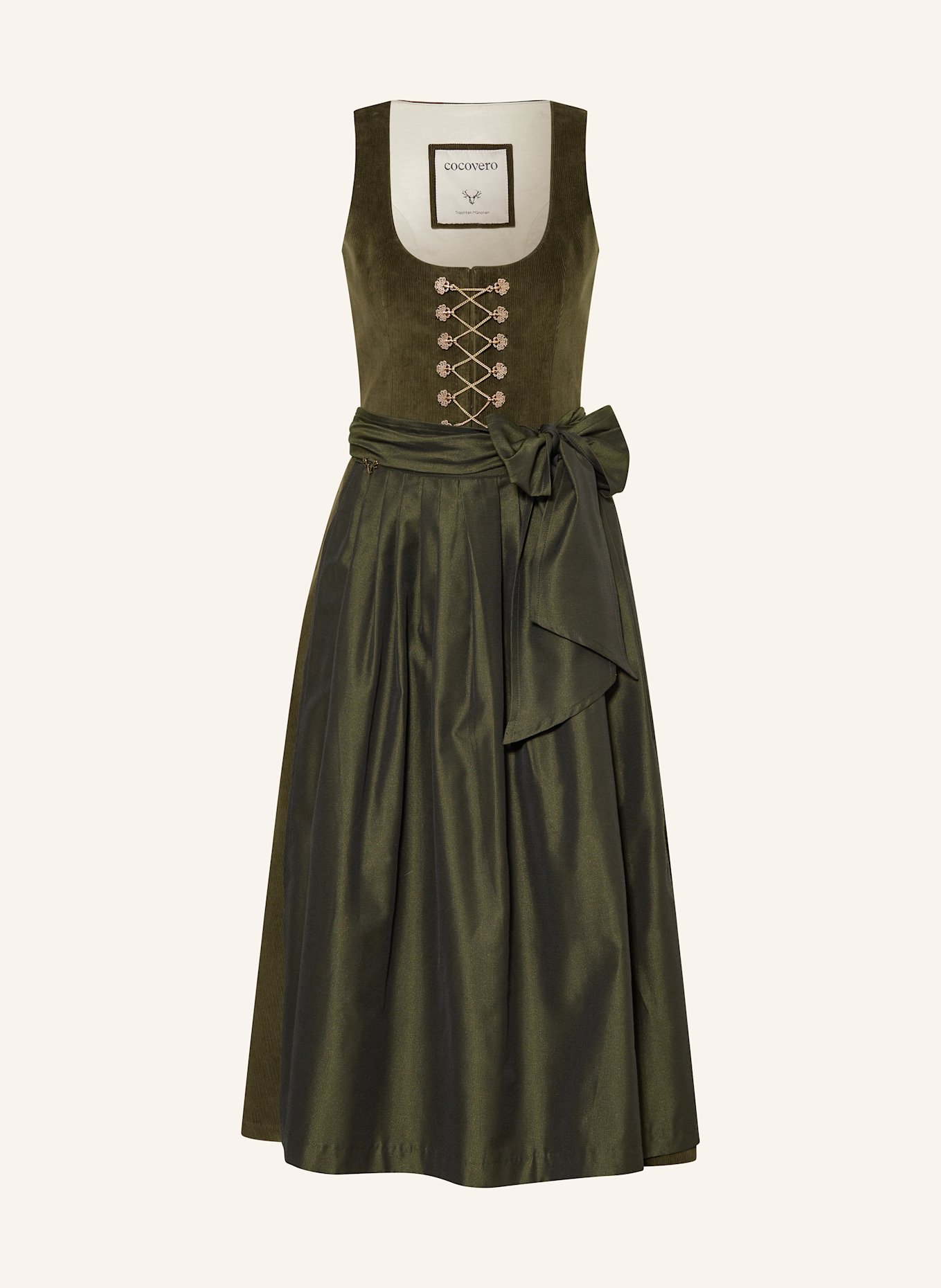 CocoVero Dirndl NELE, Color: OLIVE (Image 1)