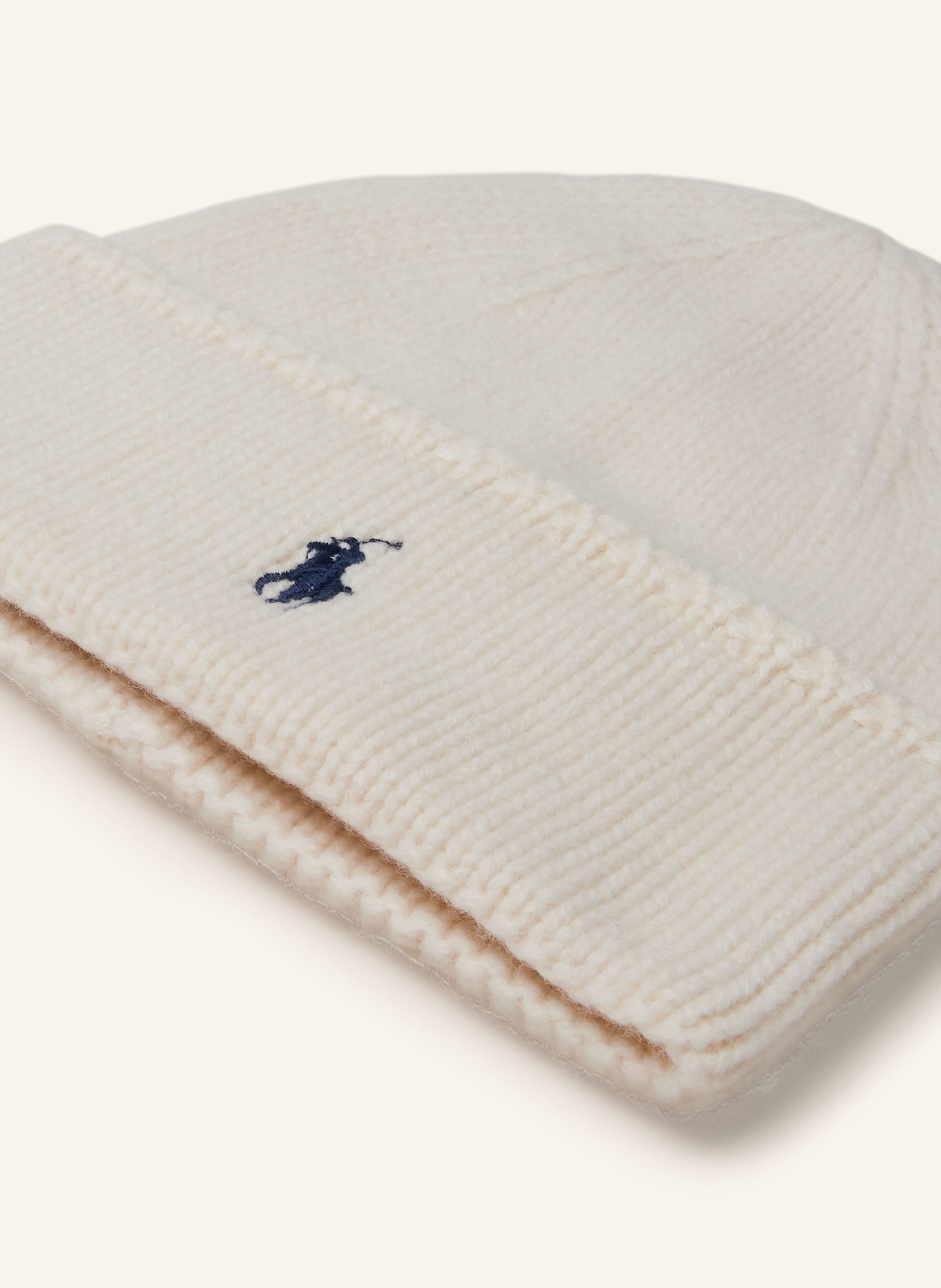 White ralph lauren beanie cheap