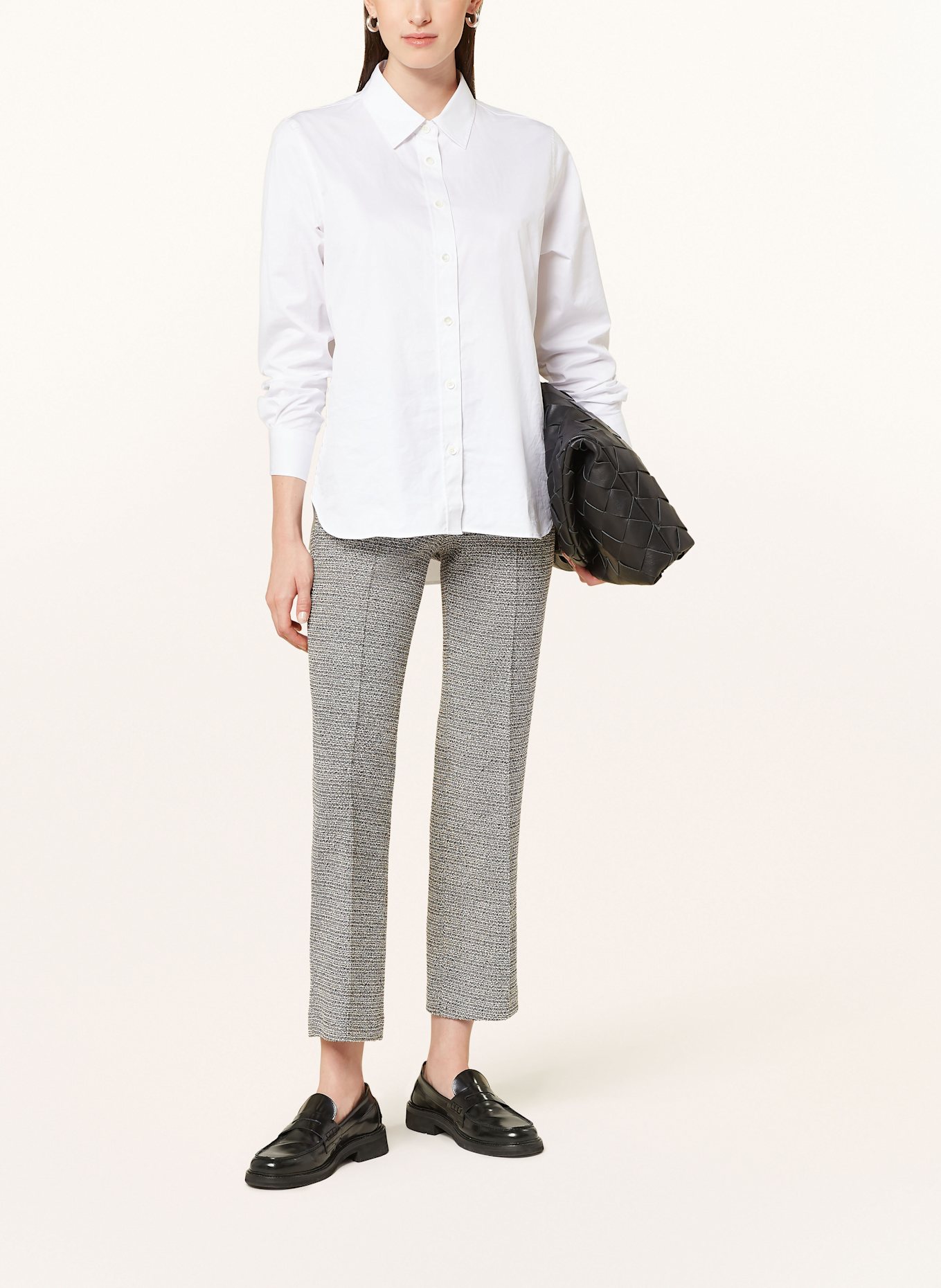 CINQUE Tweed-Hose CIHELGA: SCHWARZ / WEISS / BEIGE