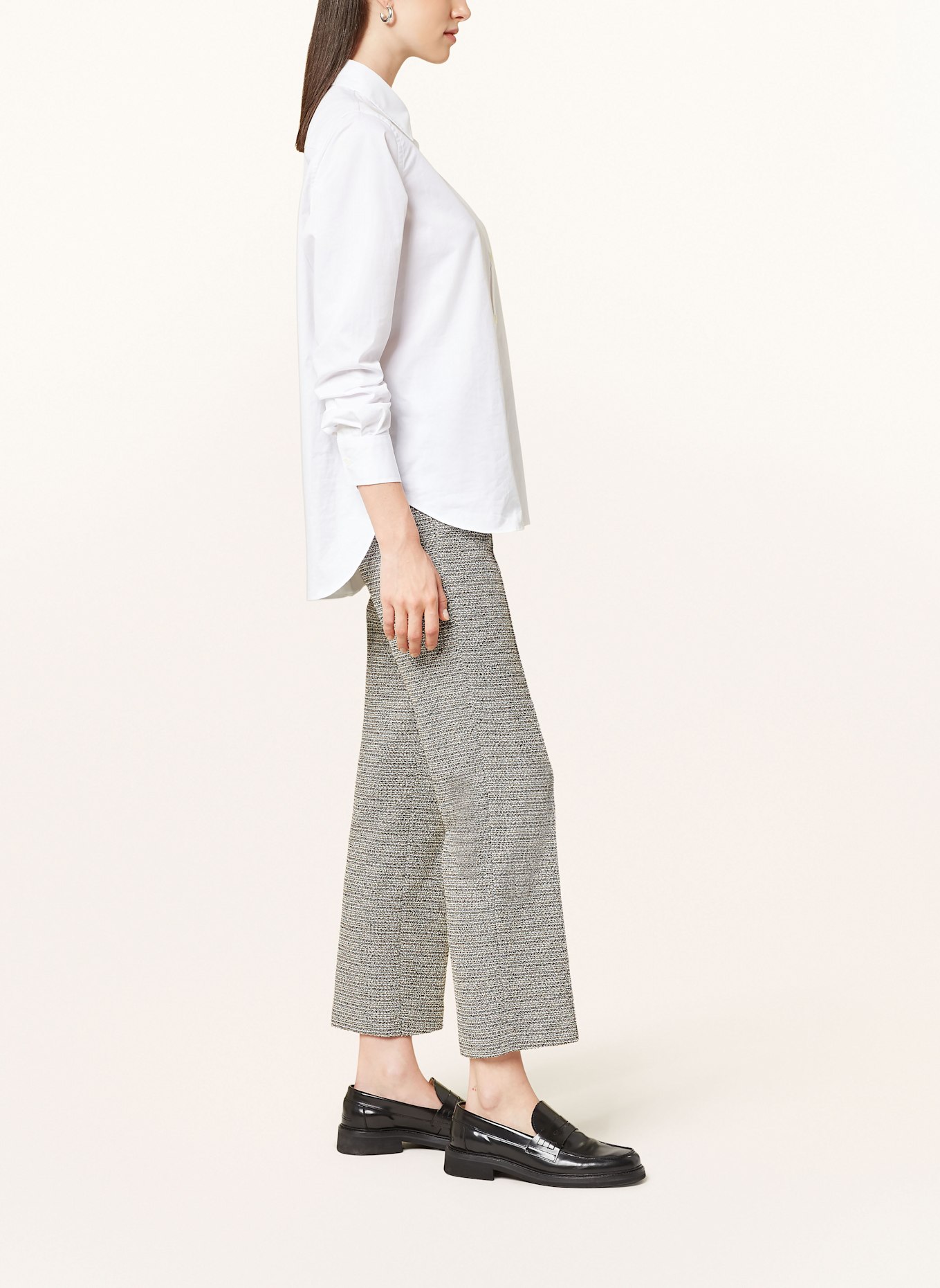 CINQUE Tweed-Hose CIHELGA: SCHWARZ / WEISS / BEIGE