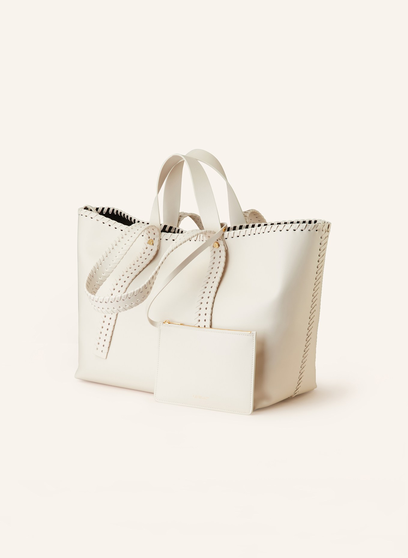 Off-White Torba shopper DAY OFF MEDIUM z saszetką, Kolor: KREMOWY (Obrazek 2)