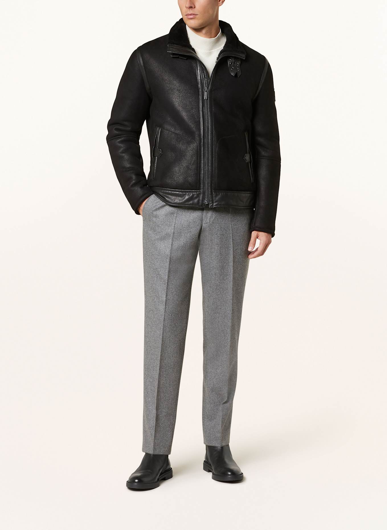 HILTL Spodnie PIACENZA regular fit, Kolor: SZARY (Obrazek 2)