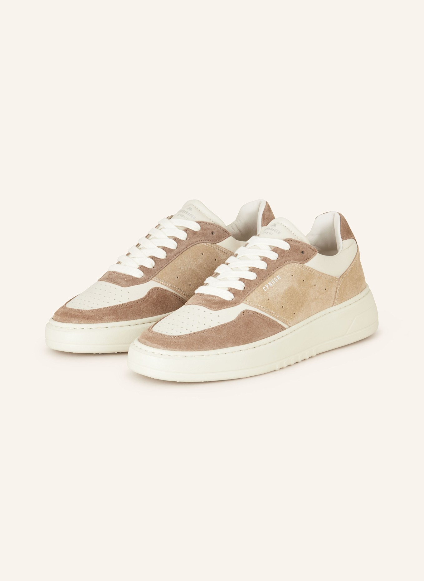 COPENHAGEN sneakers constituci CPH1M: CREAM/ BROWN/ LIGHT BROWN