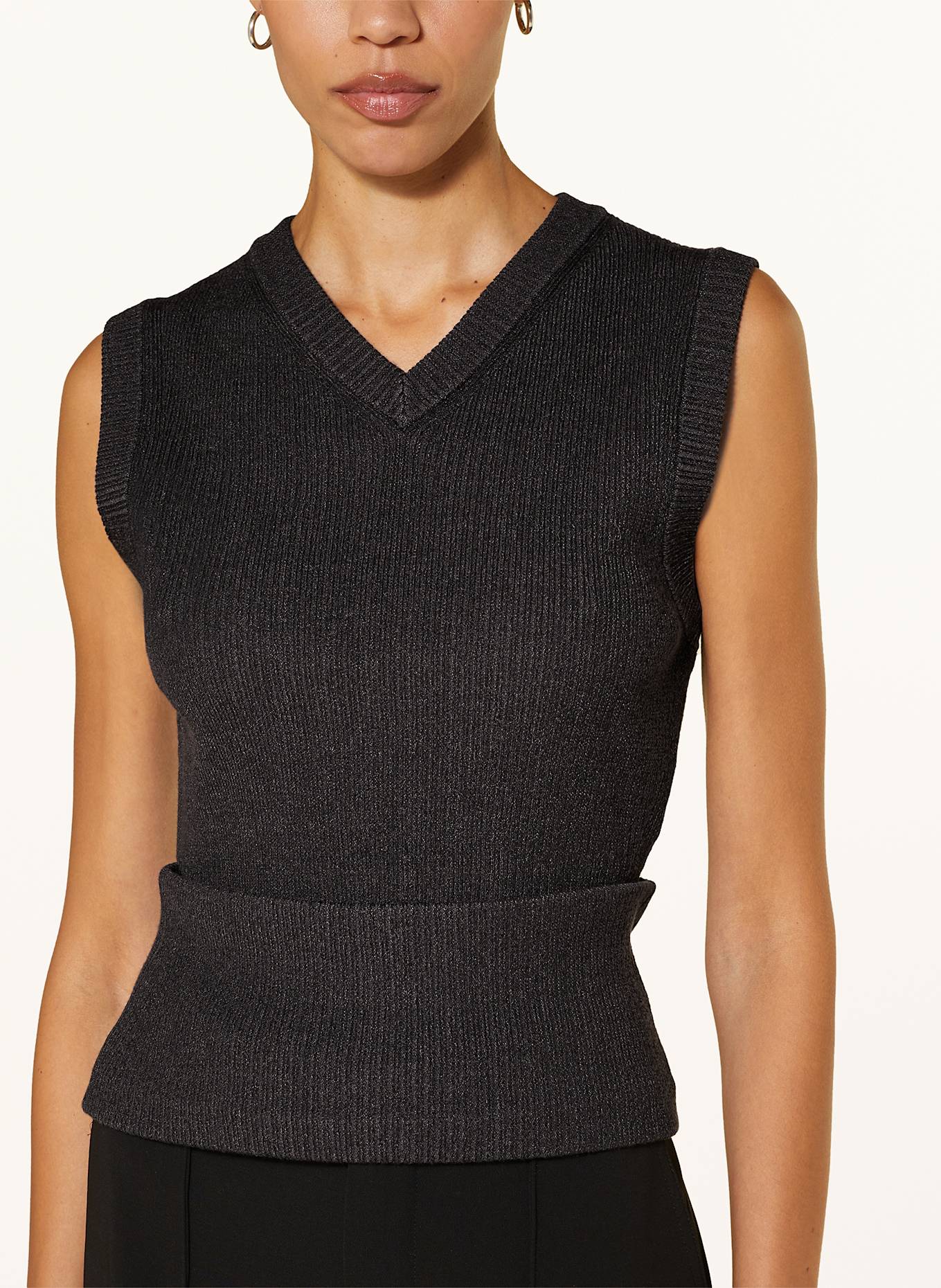 Proenza Schouler Pullunder mit abnehmbarem Saum: DUNKELGRAU