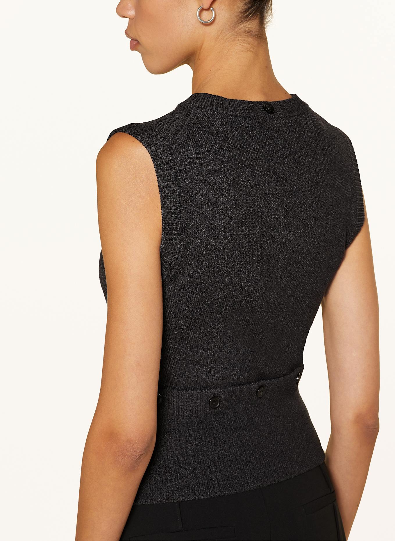 Proenza Schouler Pullunder mit abnehmbarem Saum: DUNKELGRAU