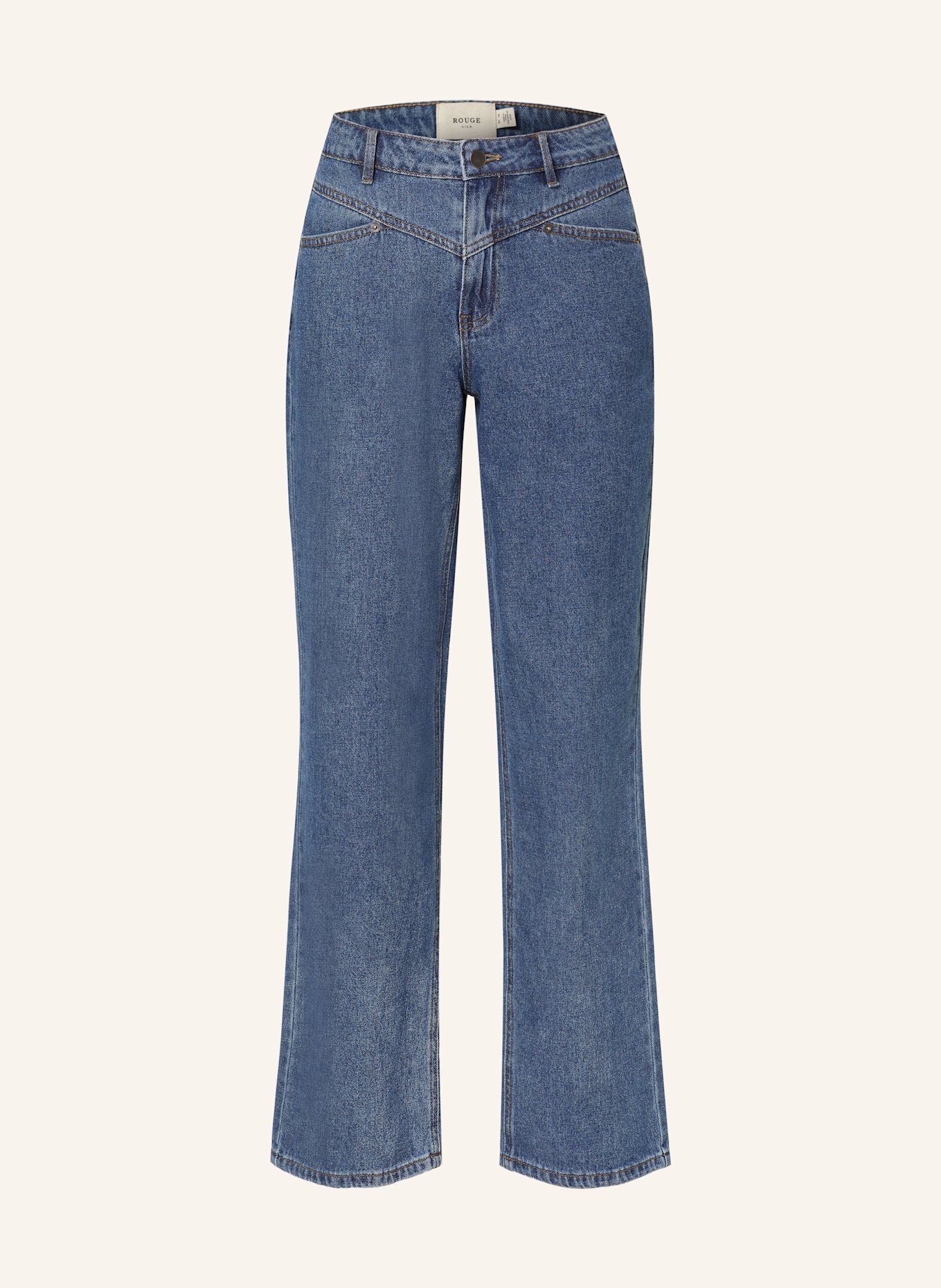ROUGE VILA 7/8 Jeans: DARK BLUE DENIM