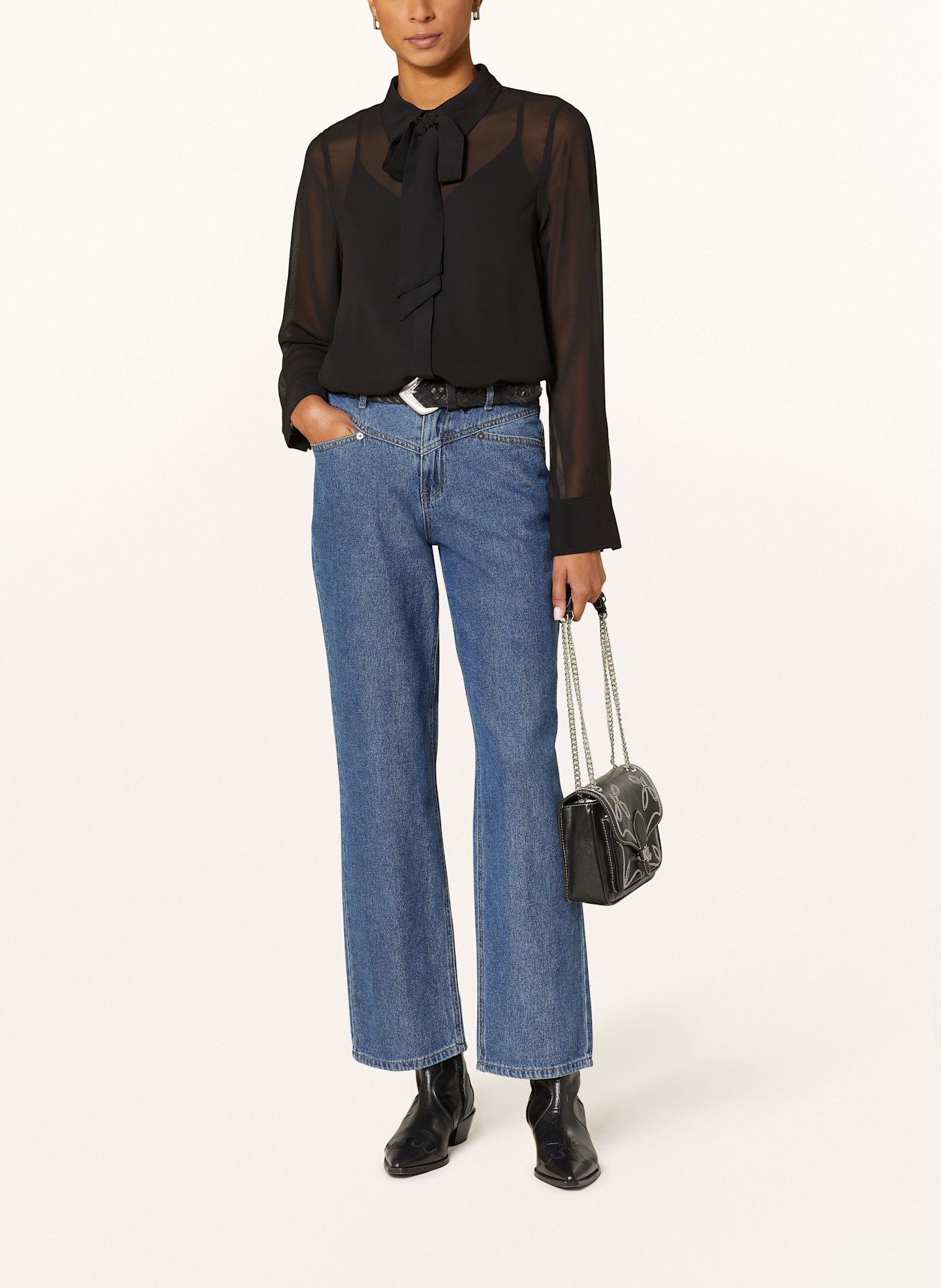ROUGE VILA 7/8 Jeans: DARK BLUE DENIM