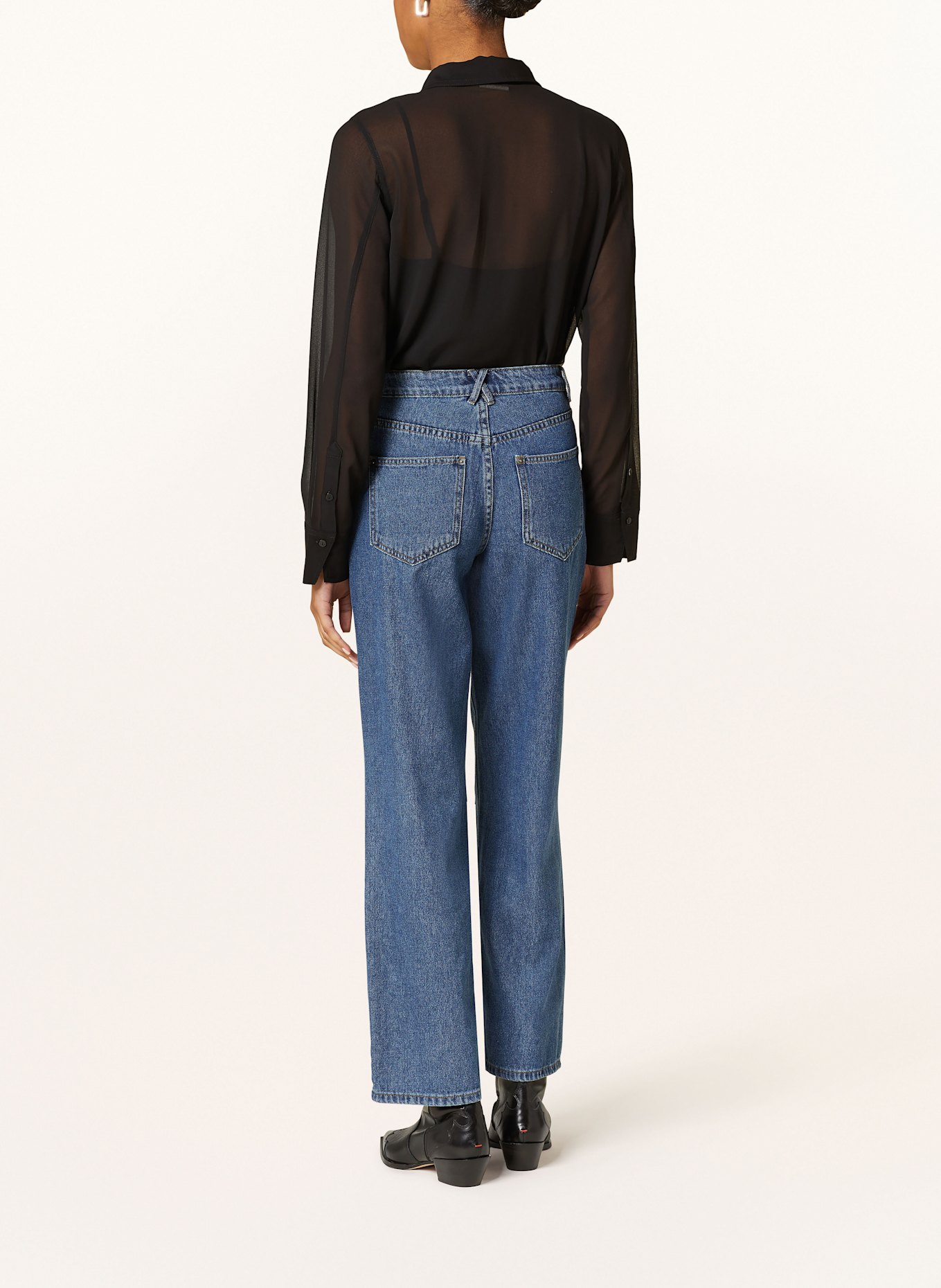 ROUGE VILA 7/8 Jeans: DARK BLUE DENIM