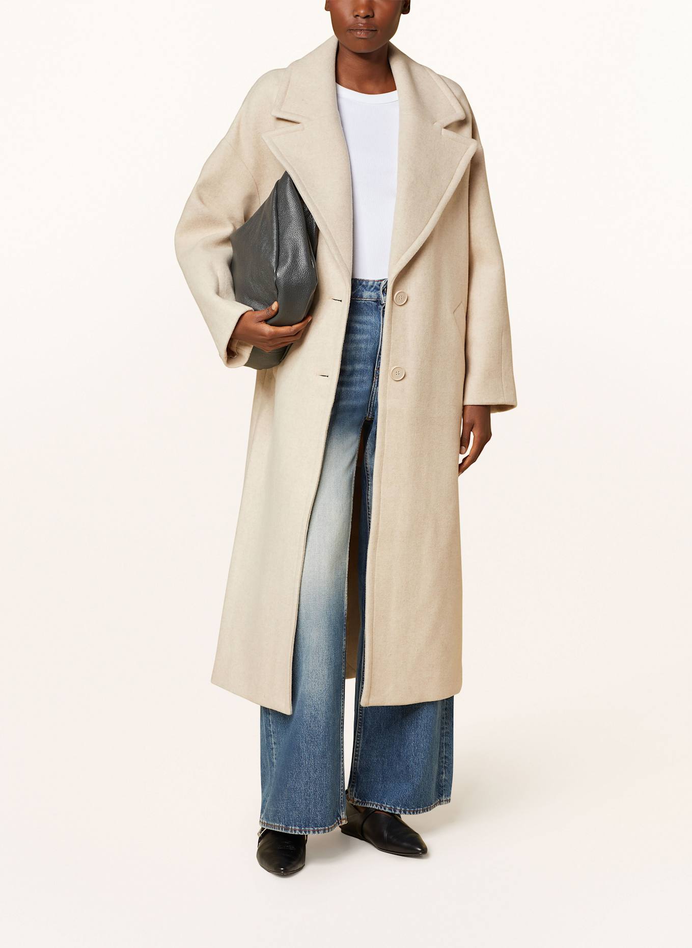 Mantel Beige Mit BindegÃ¼rtel Lala Berlin Trenchcoat Lala Berlin