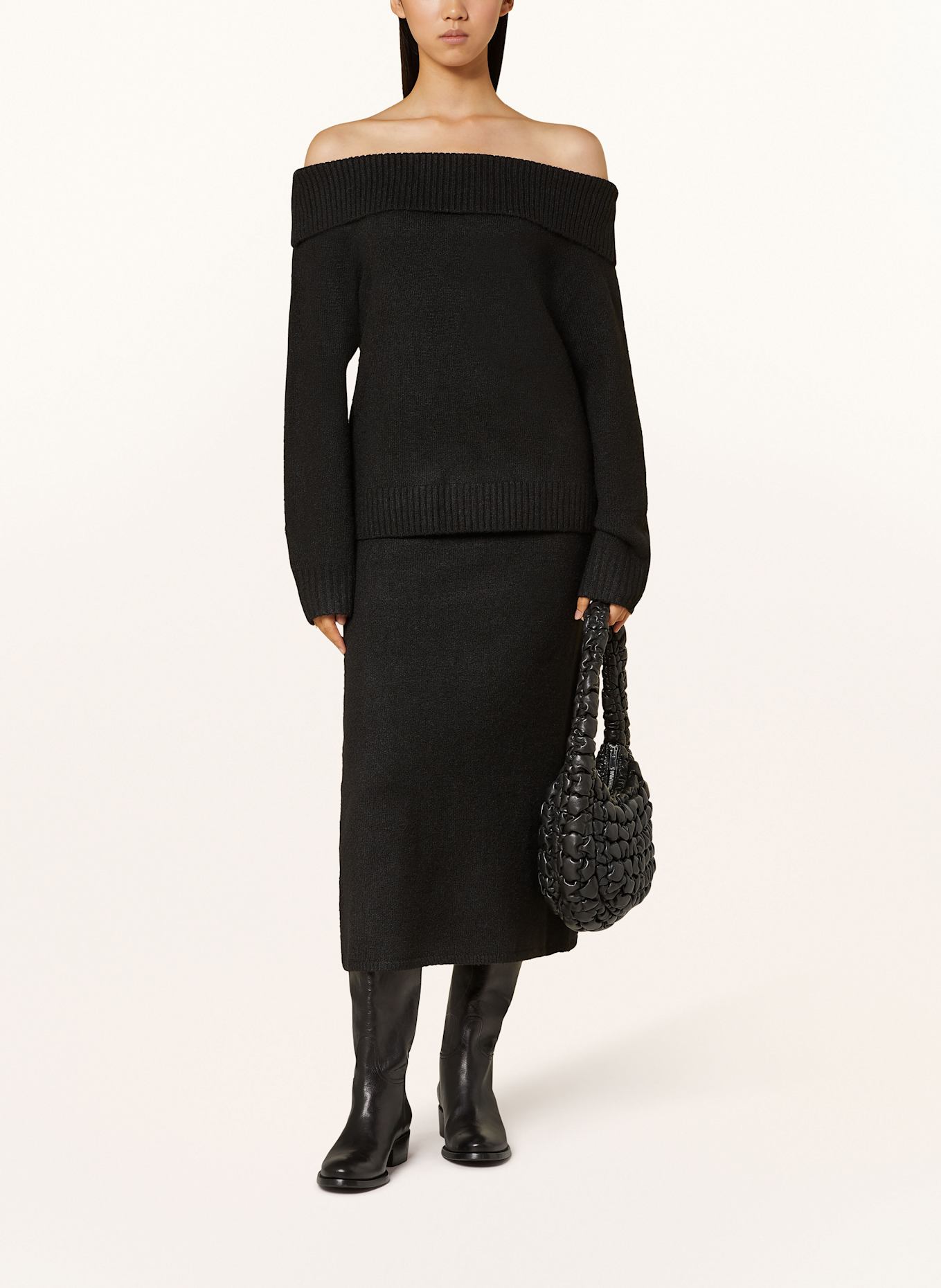 NEO NOIR Off shoulder sweater JANE