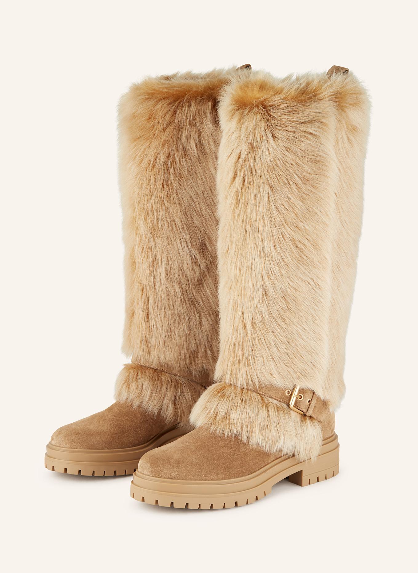 Gianvito rossi fur boots on sale