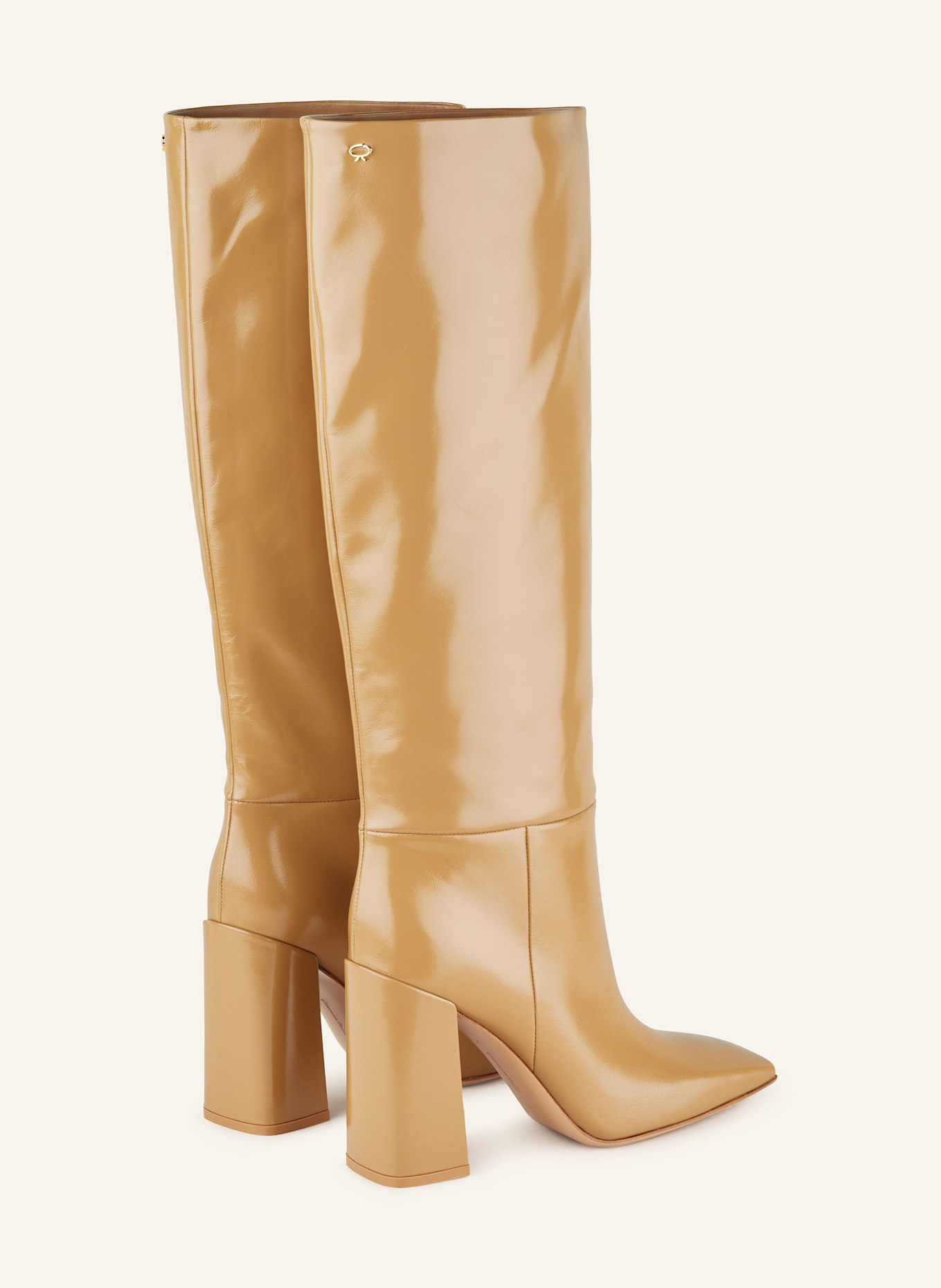 Gianvito Rossi Lackstiefel NUIT, Farbe: CAMEL (Bild 2)