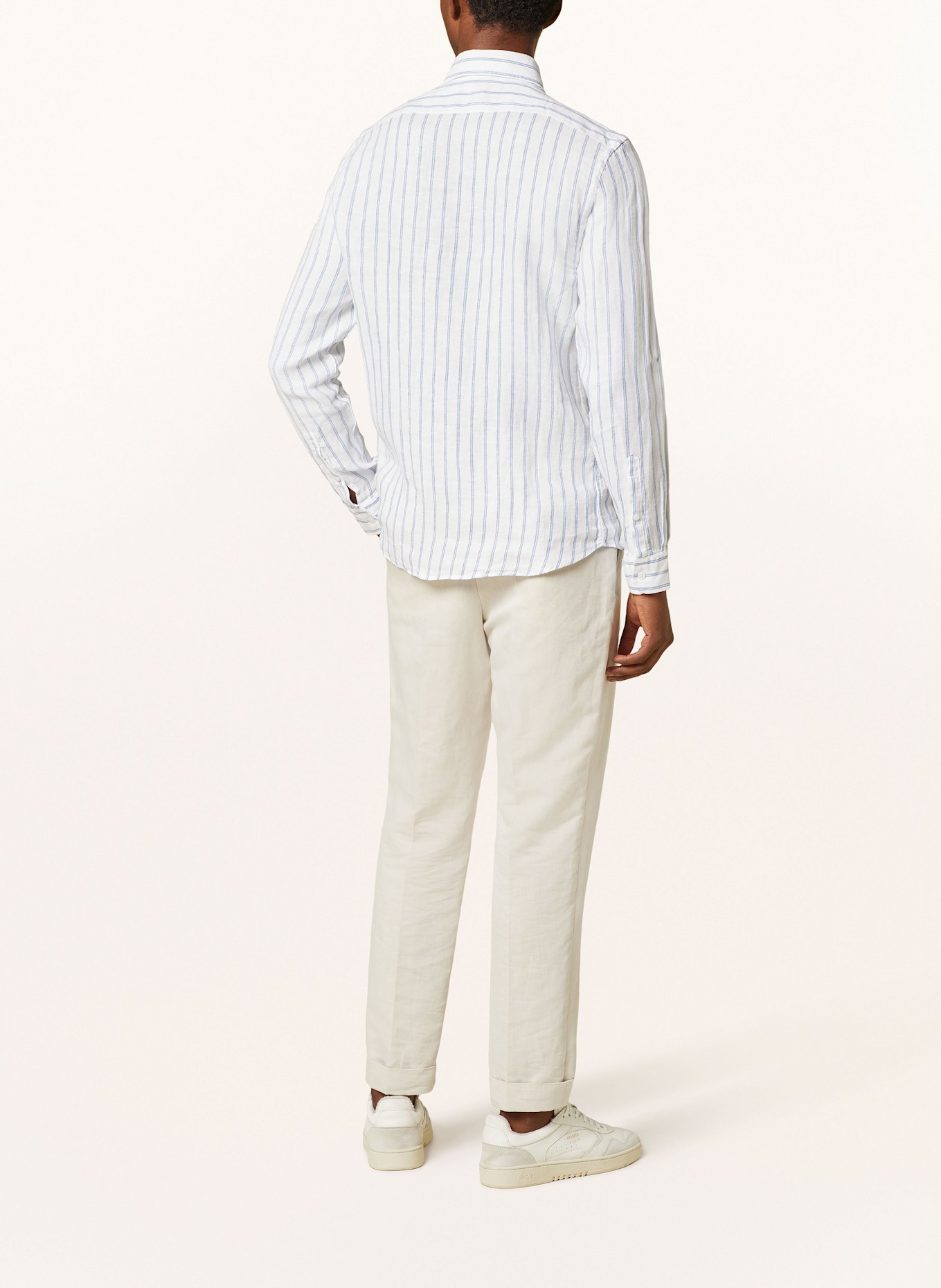 REISS Leinenhemd RUBAN Regular Fit, Farbe: WEISS/ HELLBLAU (Bild 3)