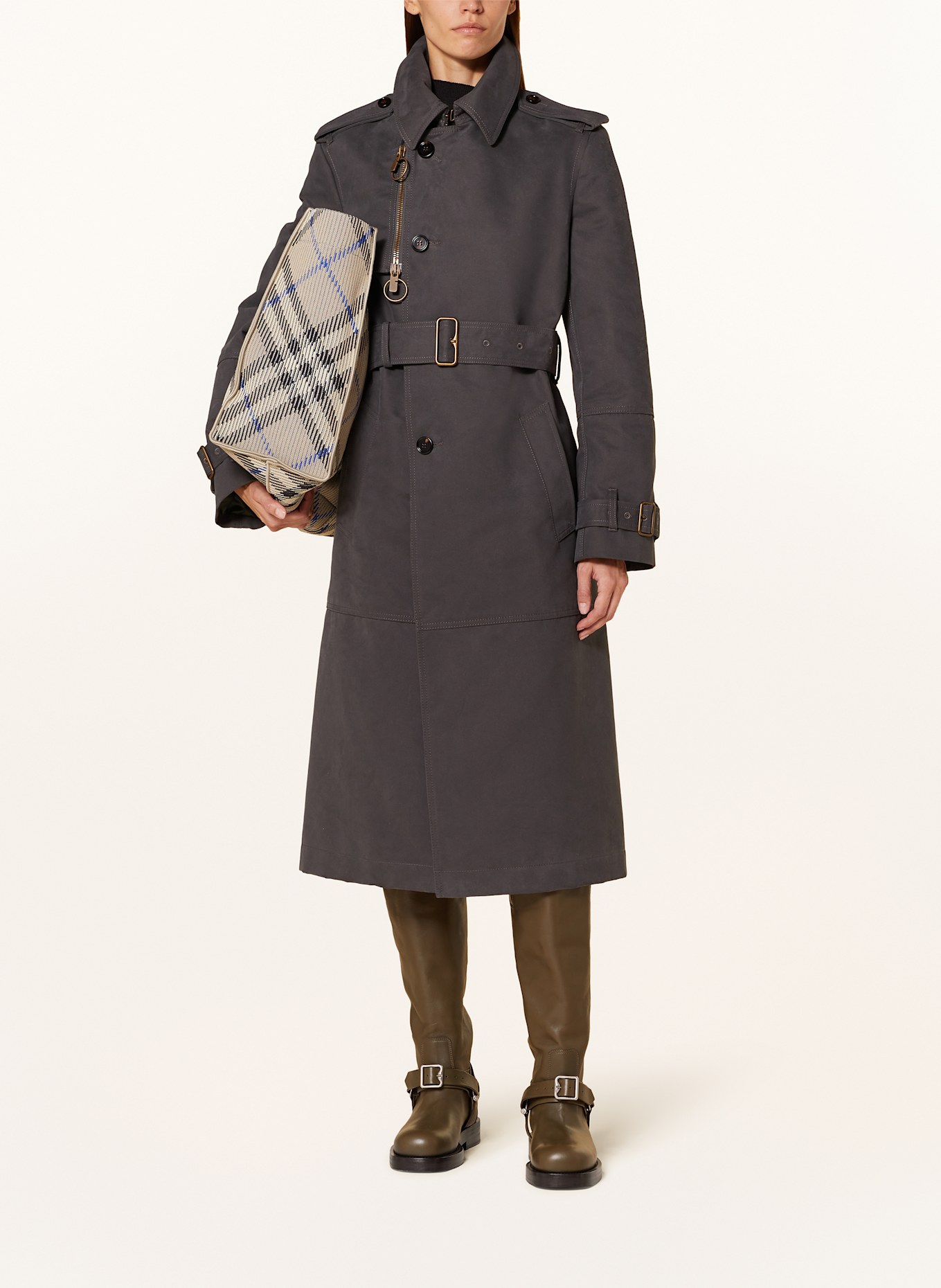 BURBERRY Trenchcoat: GRAU