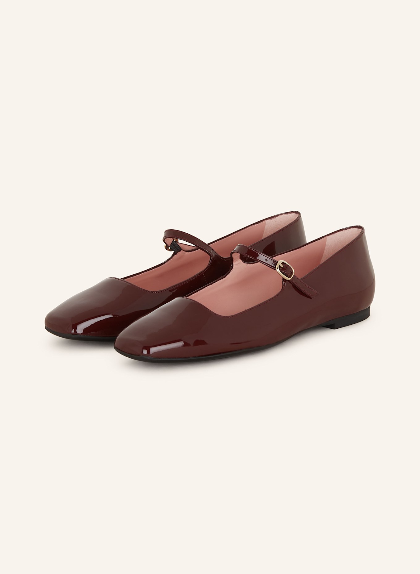 Pretty Ballerinas Mary Jane ballet flats SHADE, Color: DARK RED (Image 1)