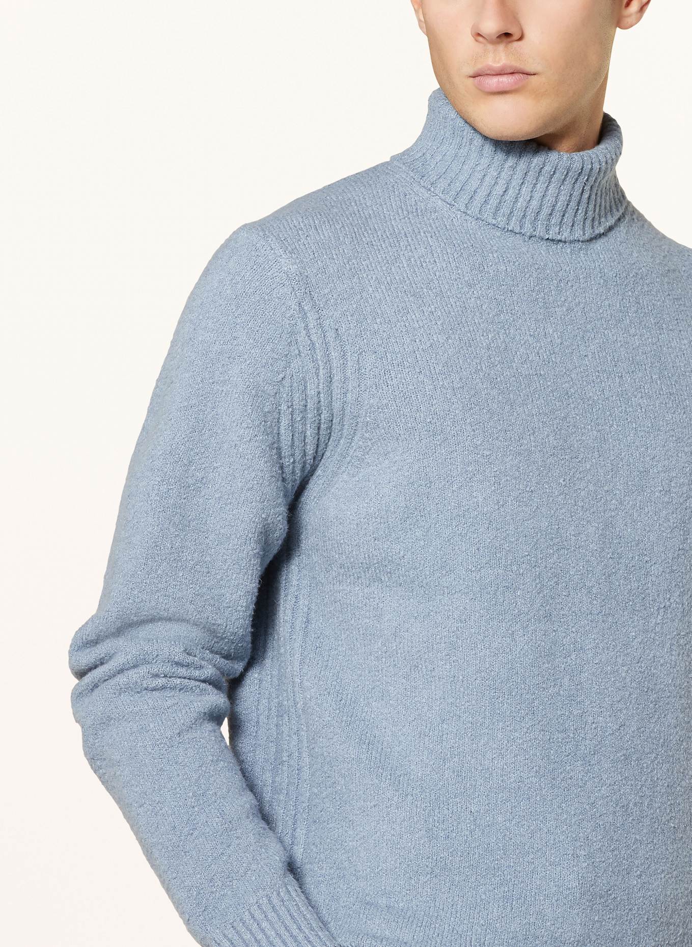 CINQUE Bouclé-Rollkragenpullover CIZINO: BLAU