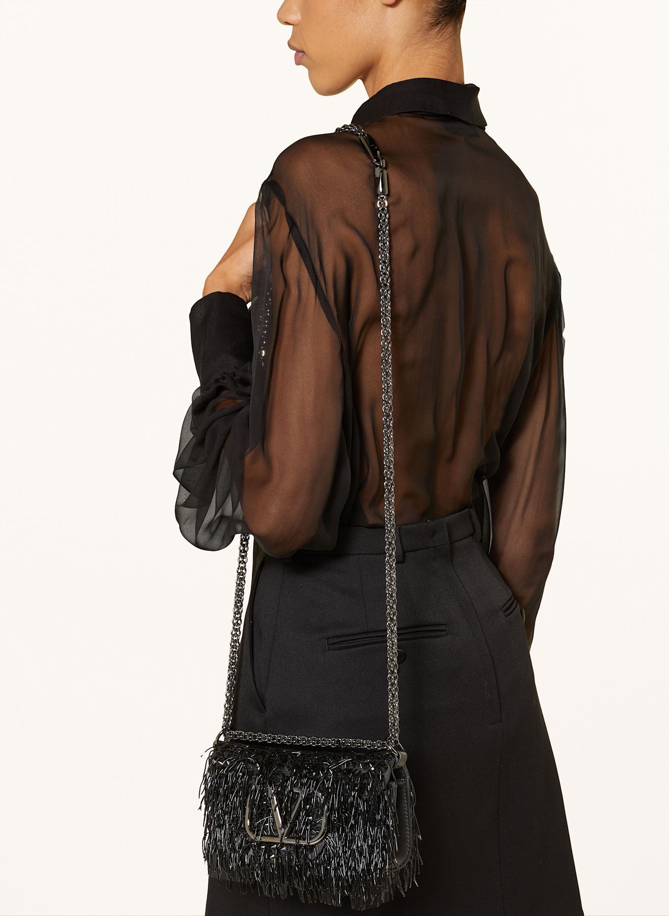 VALENTINO GARAVANI Umhängetasche LOCO SMALL: SCHWARZ