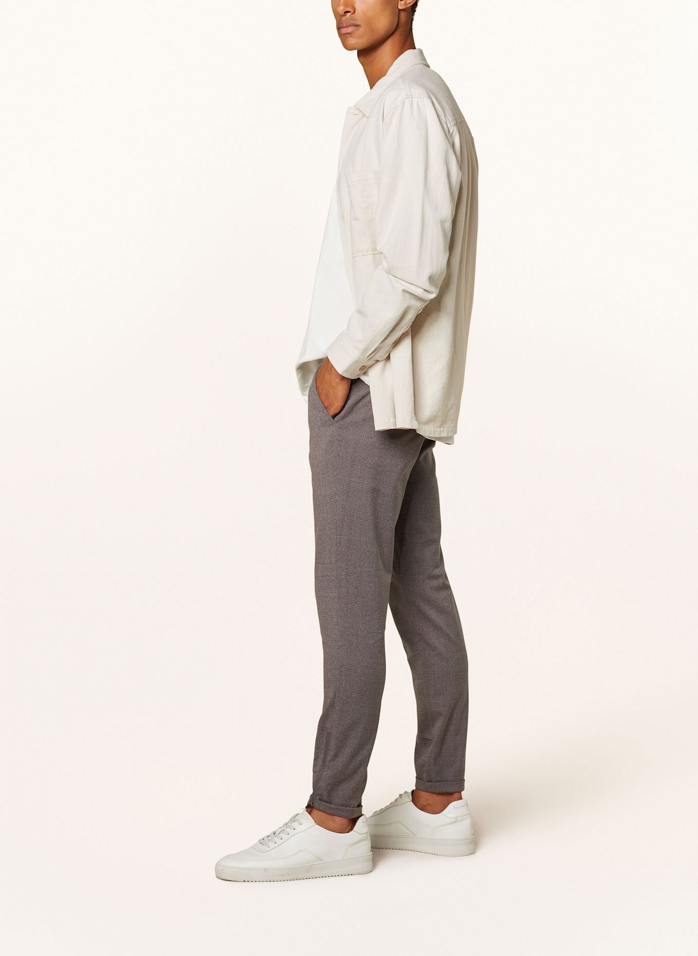 GABBA Chinos PISA slim zip fit, Color: GRAY (Image 4)