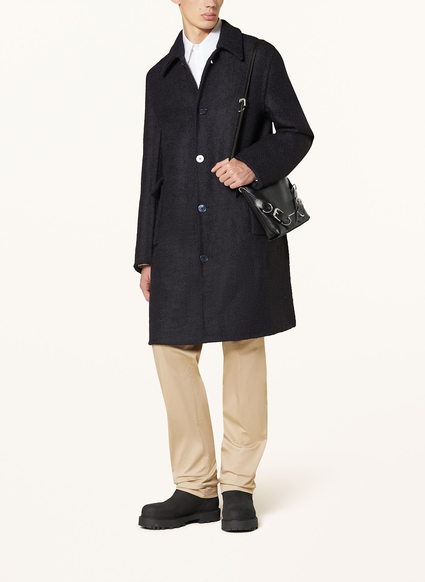 コート Giovi Wool and cashmere coat Reversible GG wool coat in camel and beige | GUCCI® US