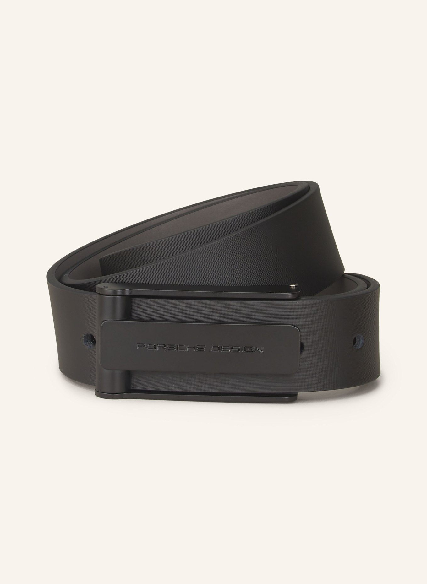 PORSCHE DESIGN Leather belt: BLACK