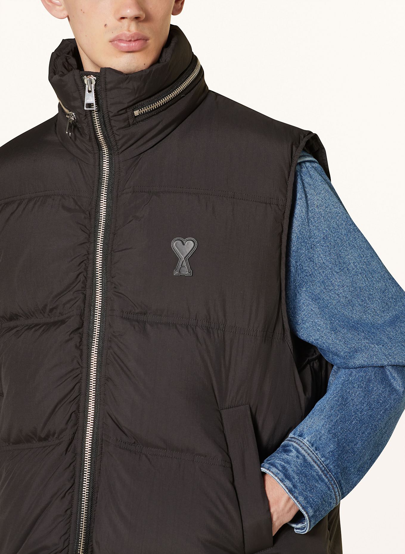 AMI PARIS Daunenweste: SCHWARZ