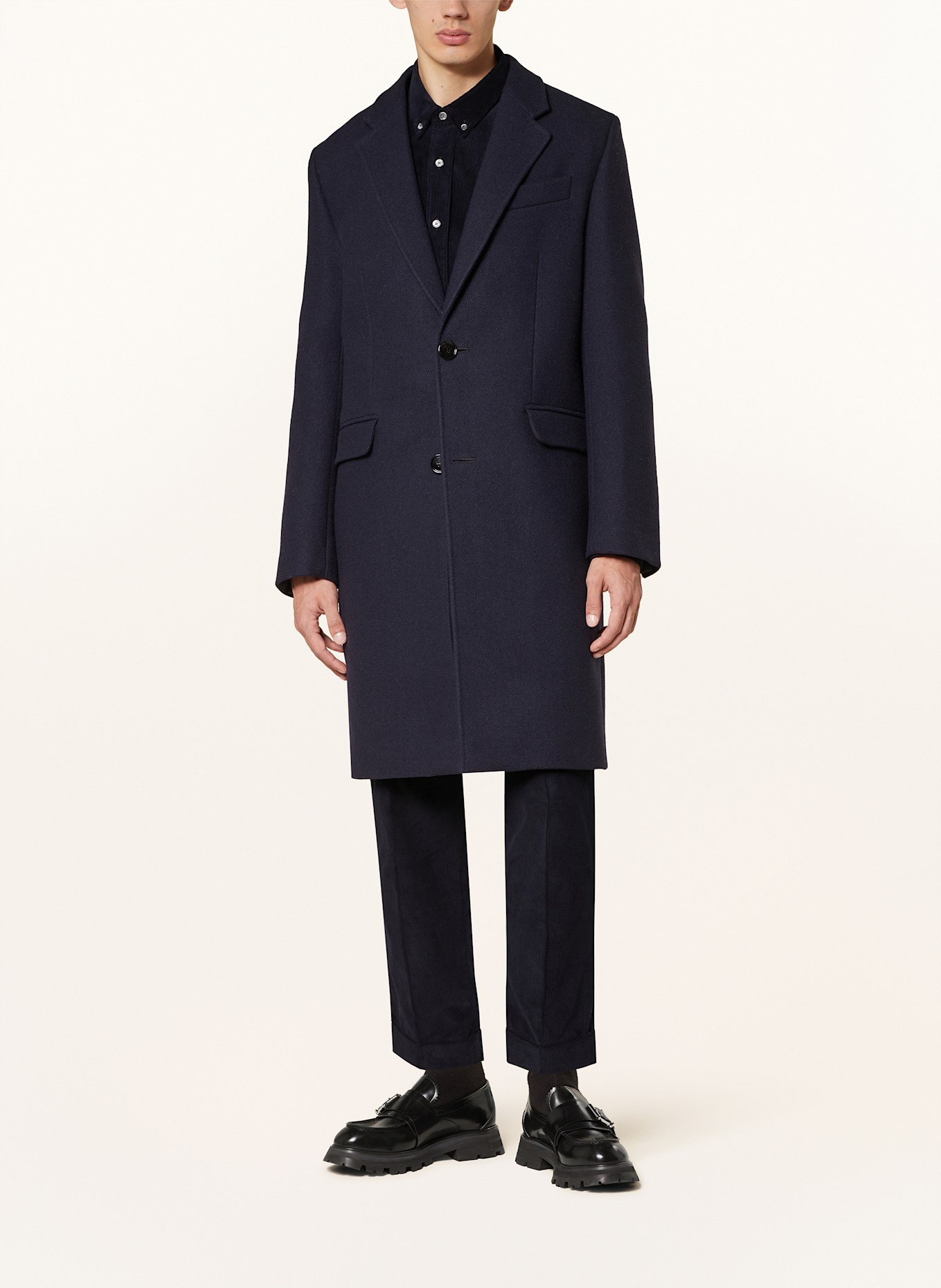 AMI PARIS Wollmantel: DUNKELBLAU