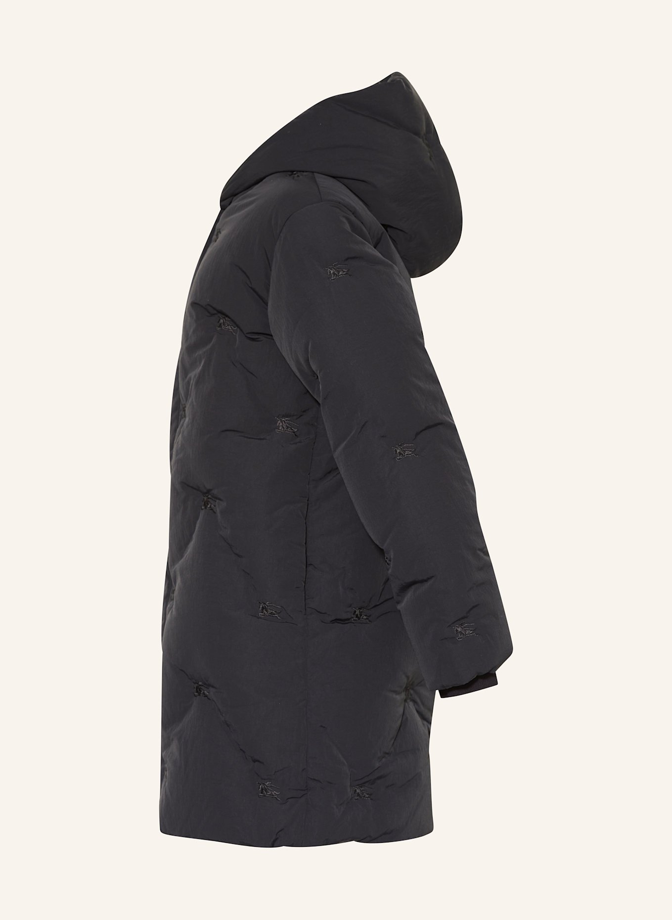 BURBERRY Péřový kabát: ČERNÁ