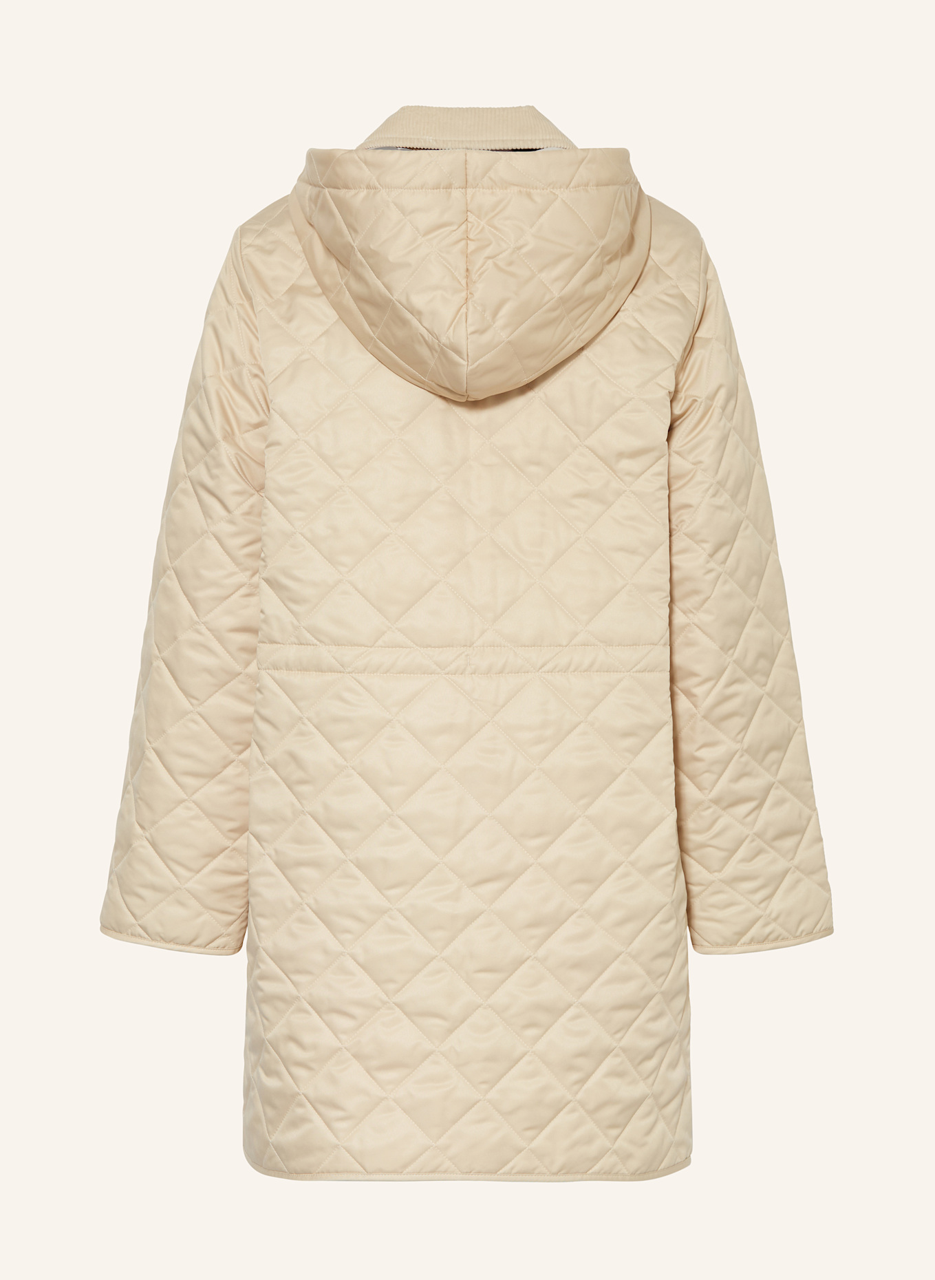 BURBERRY Steppmantel mit Cord: HELLBRAUN