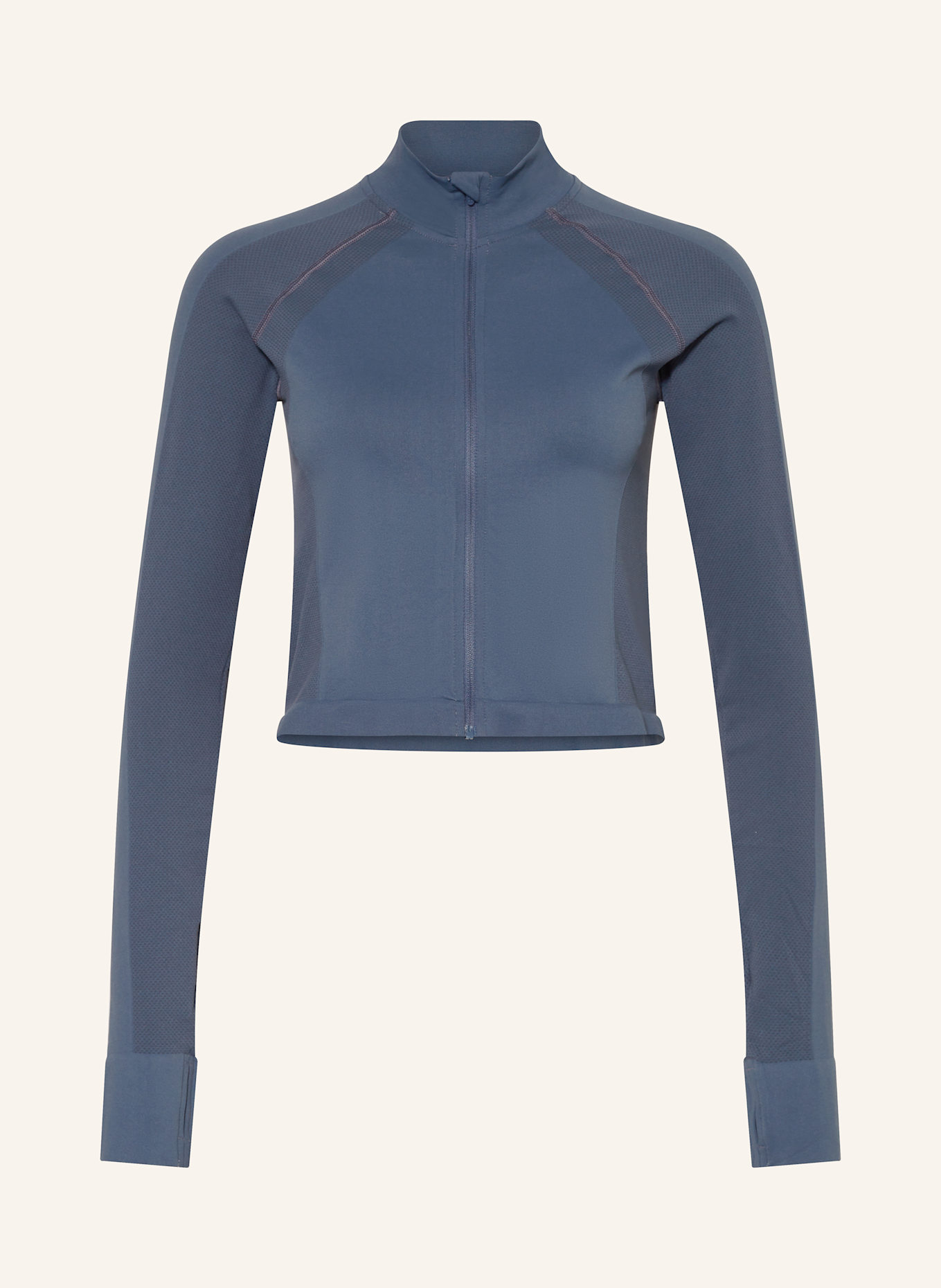 Sweaty Betty Cropped-Trainingsjacke ATHLETE: BLAU
