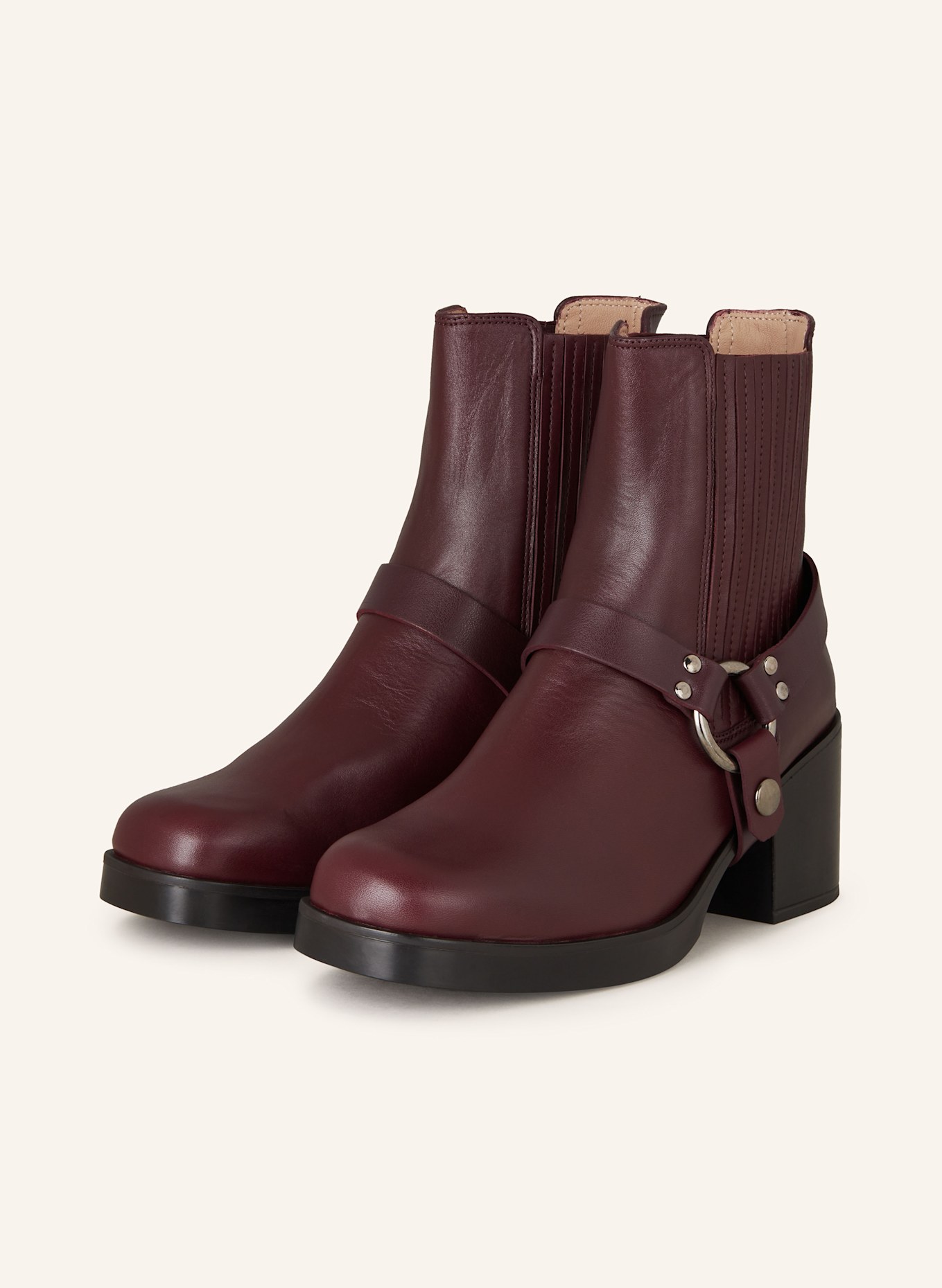 UNISA JELANI ankle boots: DARK RED