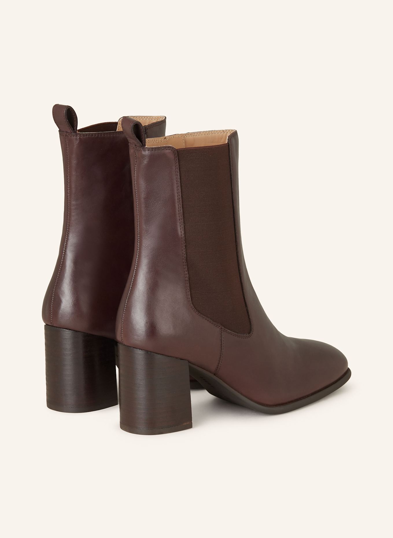 UNISA Chelsea boty NECK: TMAVĚ ČERVENÁ